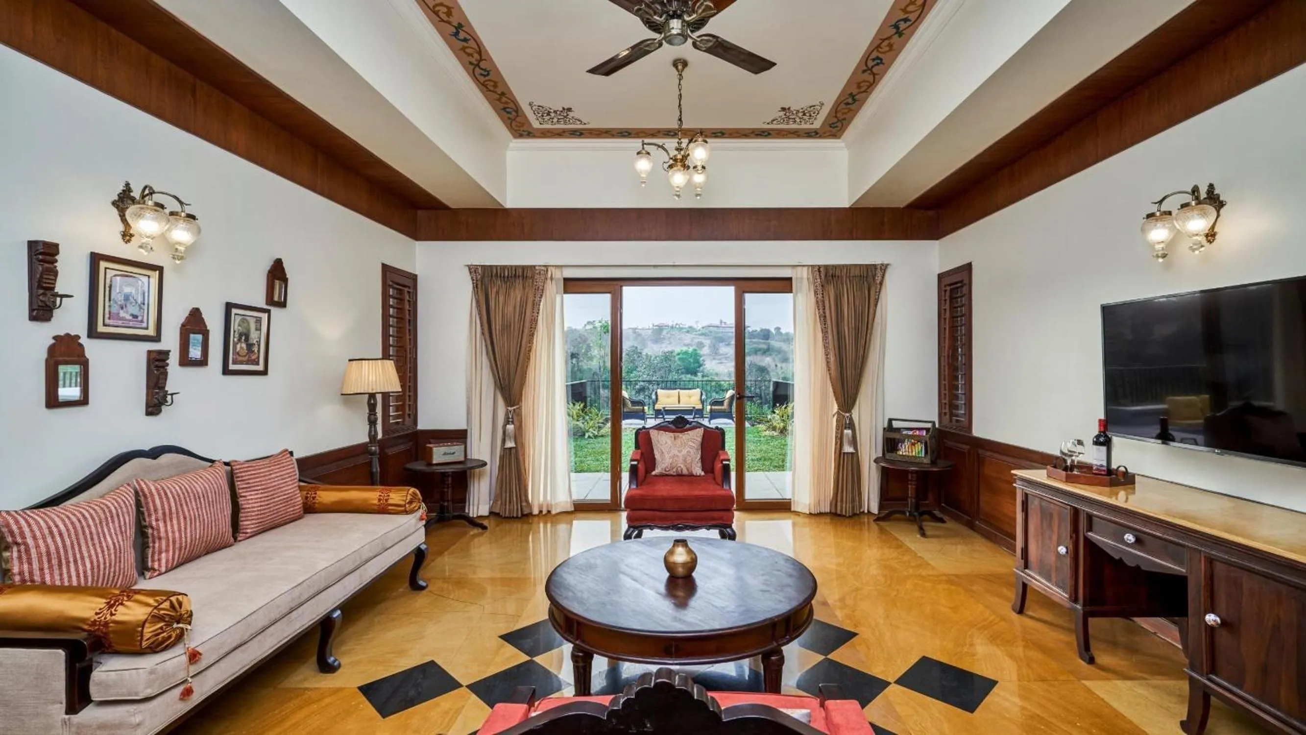Living room in Grape County Eco Resort & Spa, Nashik