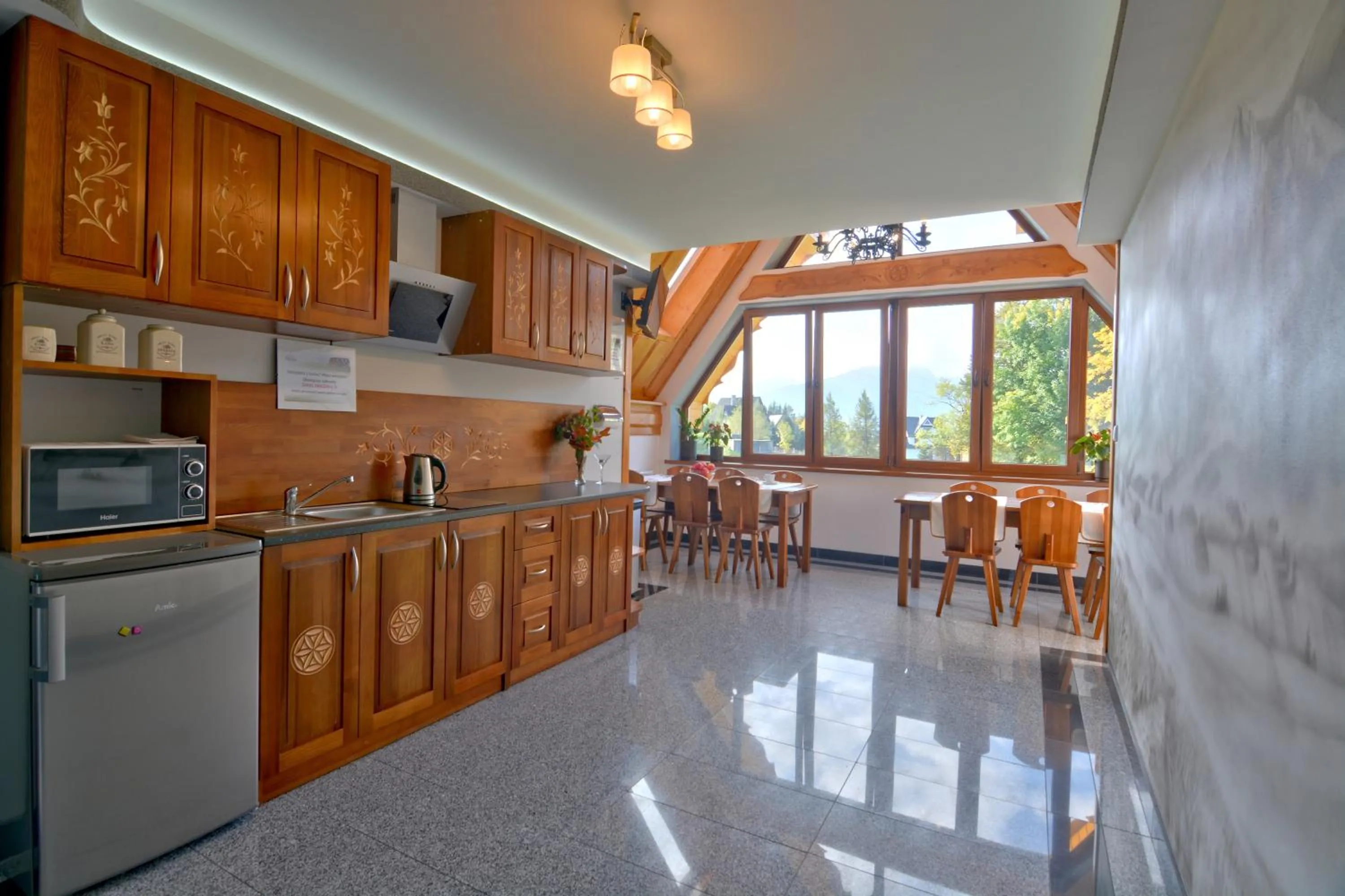 Kitchen or kitchenette in Dom Wczasowy Na Szczycie