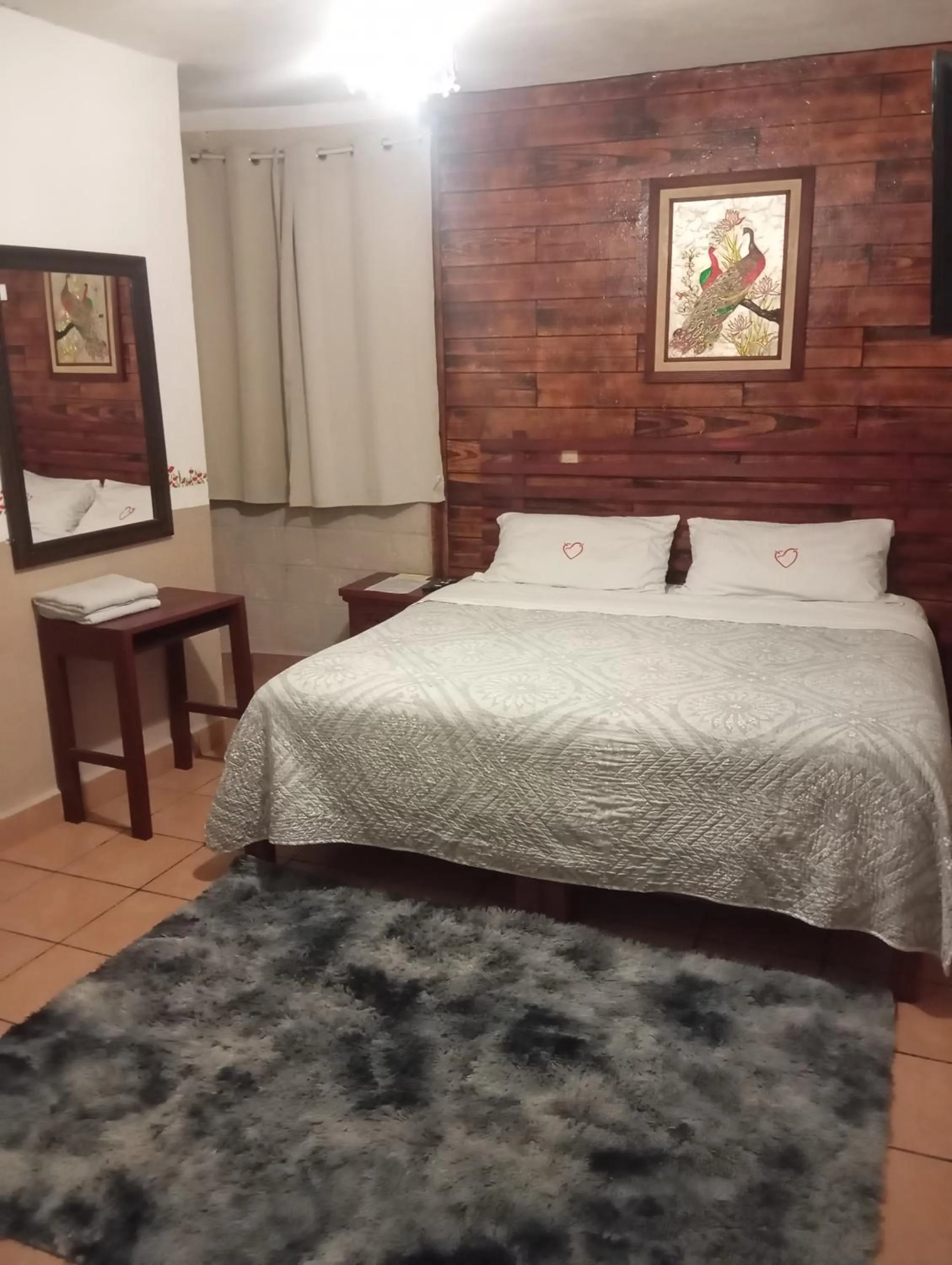 Bed in Hospedaje San Antonio Tepoztlán.