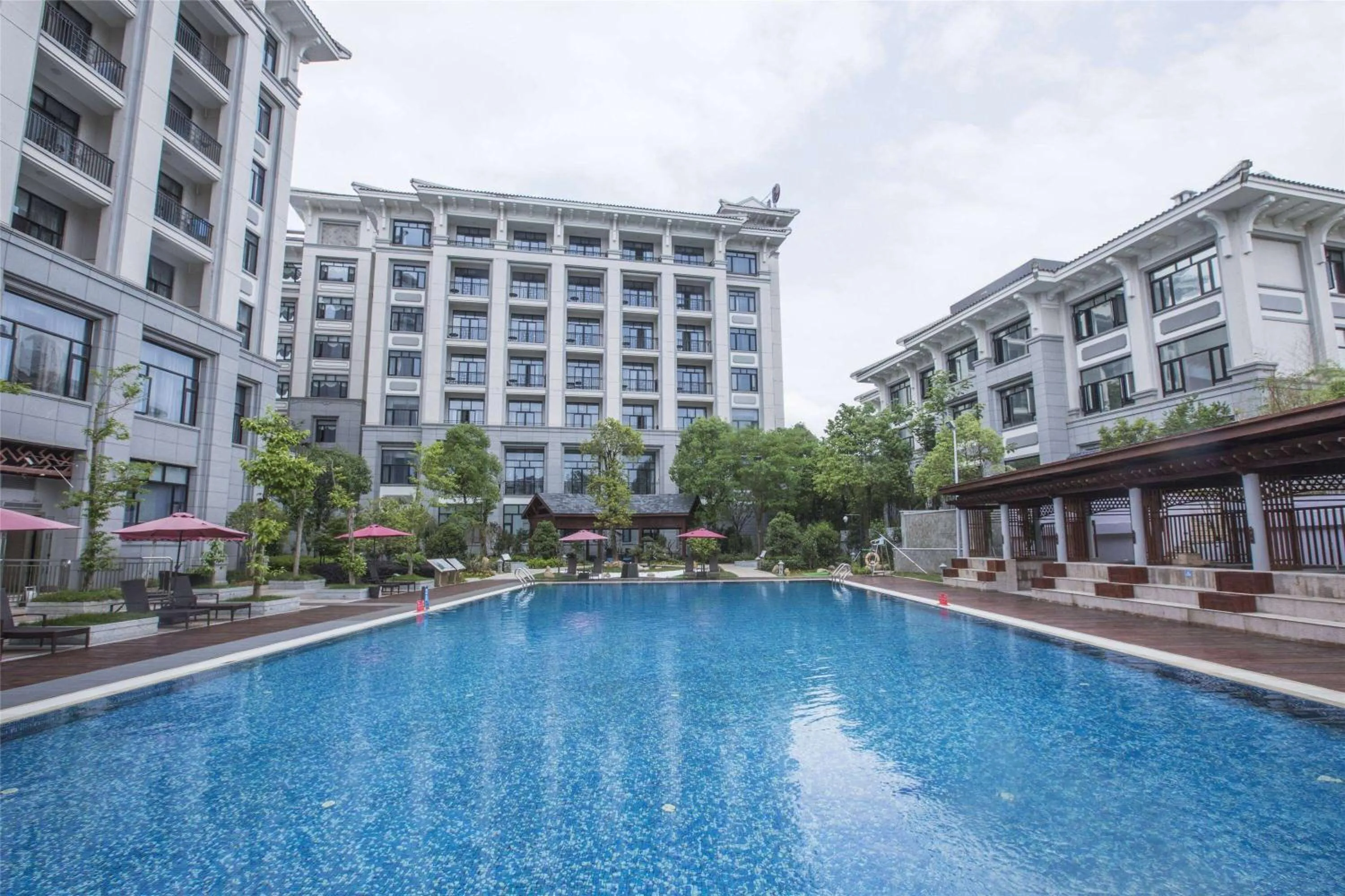 Pool view in Wyndham Garden Wuyishan