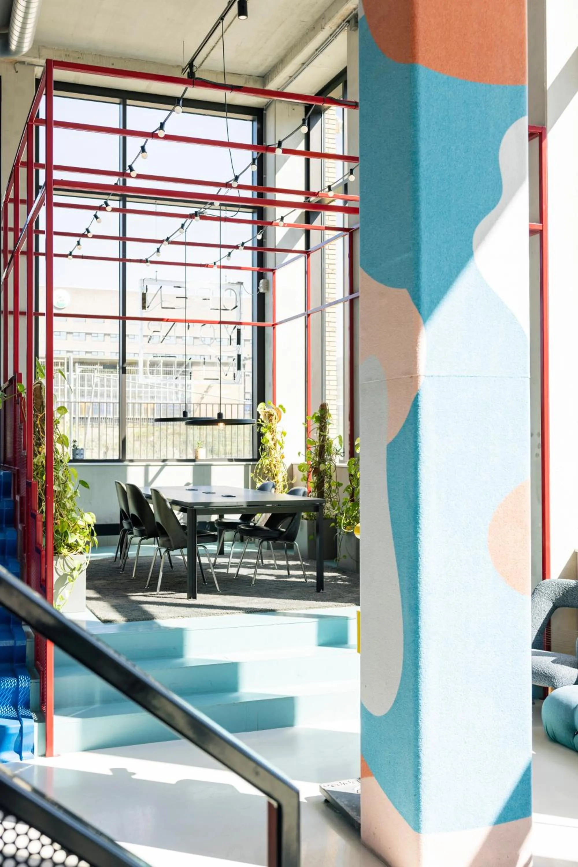 Seating area in The Social Hub Eindhoven