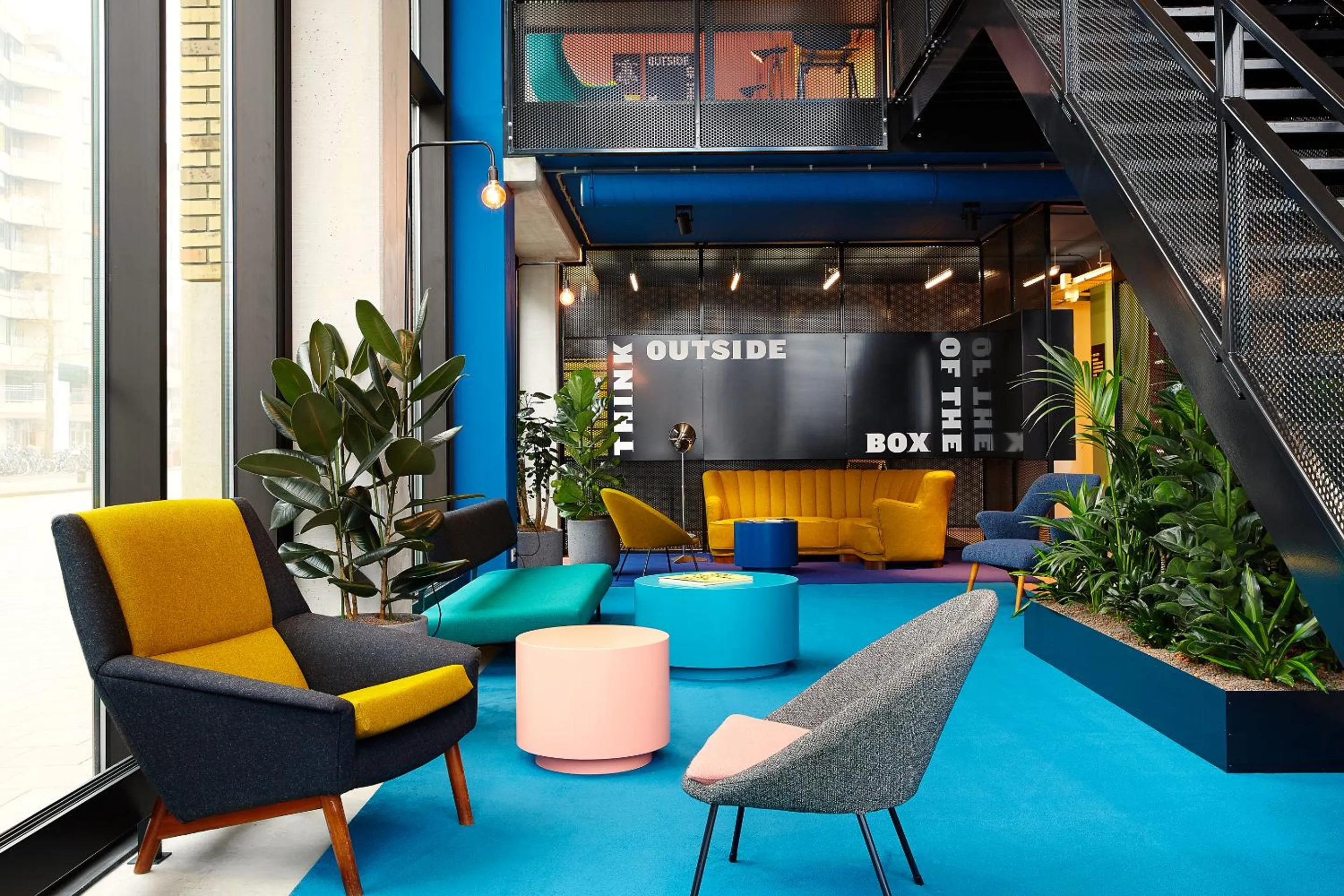 Communal lounge/ TV room in The Social Hub Eindhoven