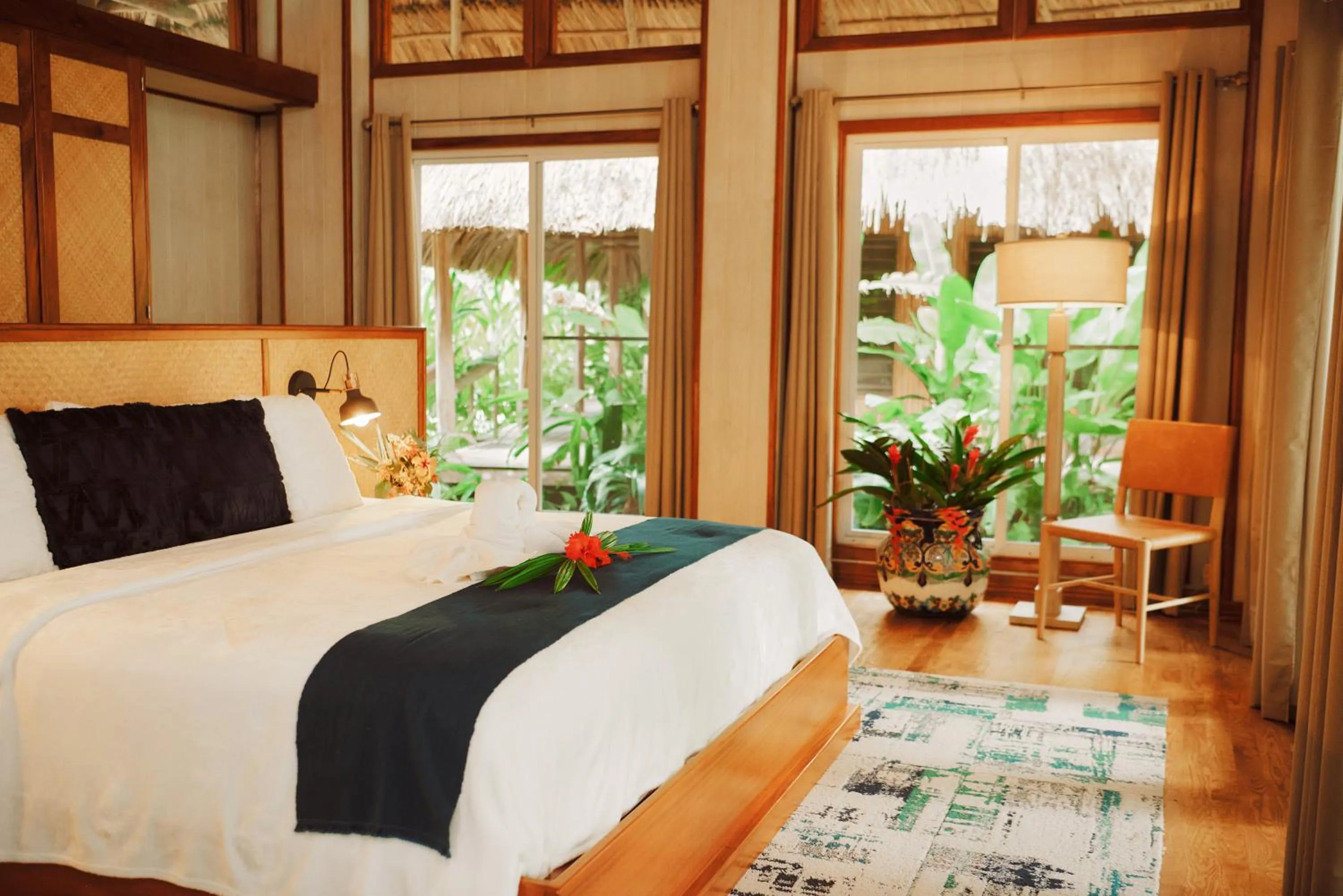 Bed in Chan Chich Lodge