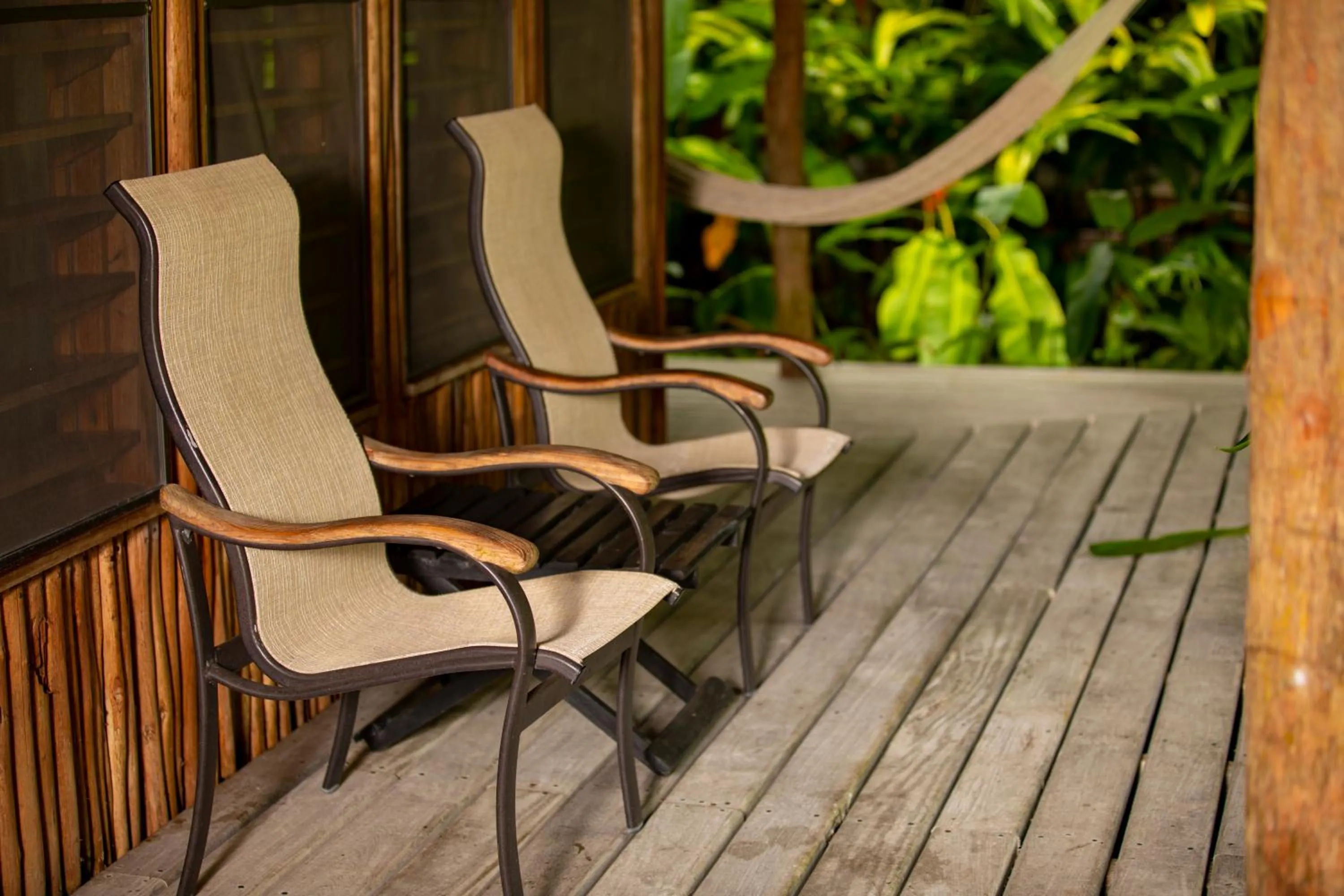 Balcony/Terrace in Chan Chich Lodge