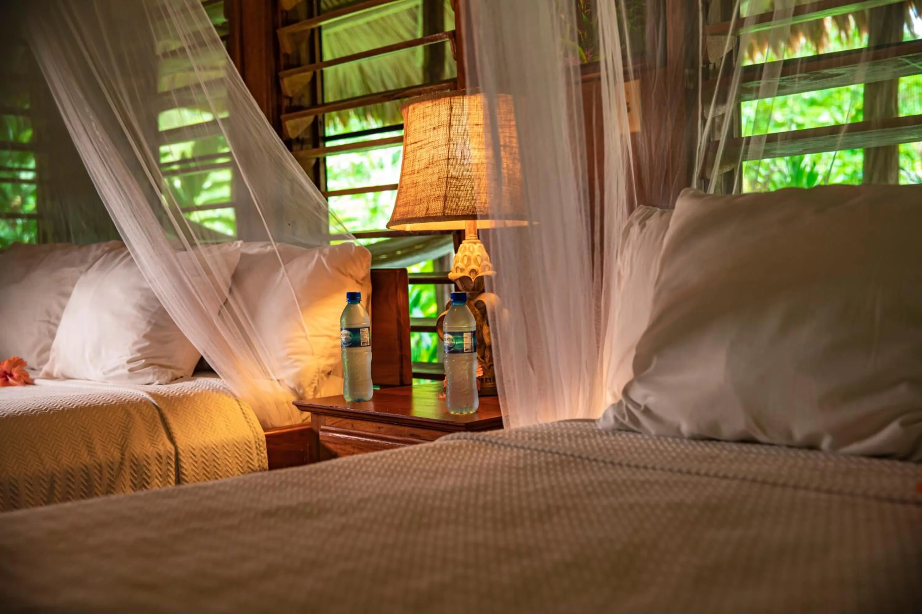 Bedroom, Bed in Chan Chich Lodge