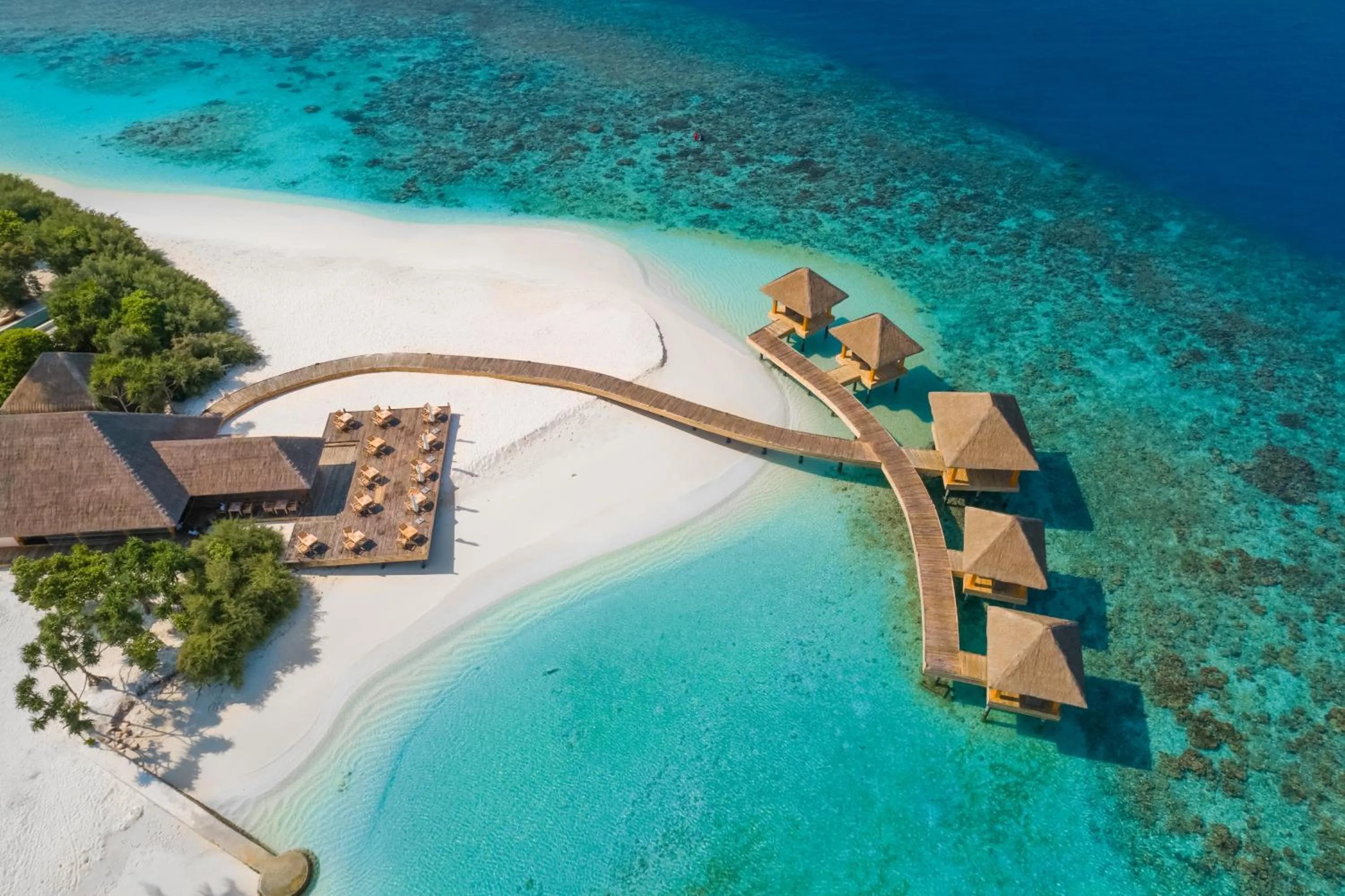 Bird's eye view in Kudafushi Resort & Spa