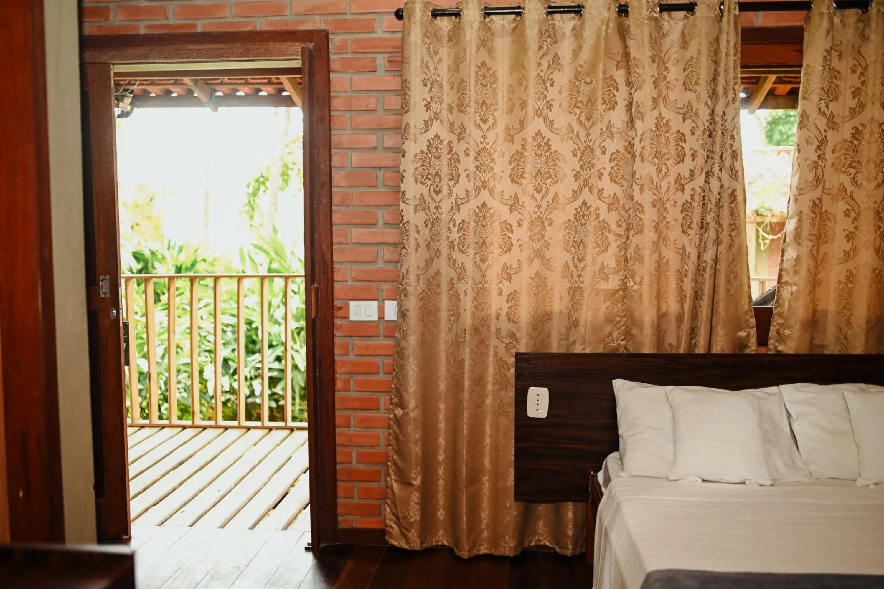 Bedroom, Bed in Pousada Nosso Bosque