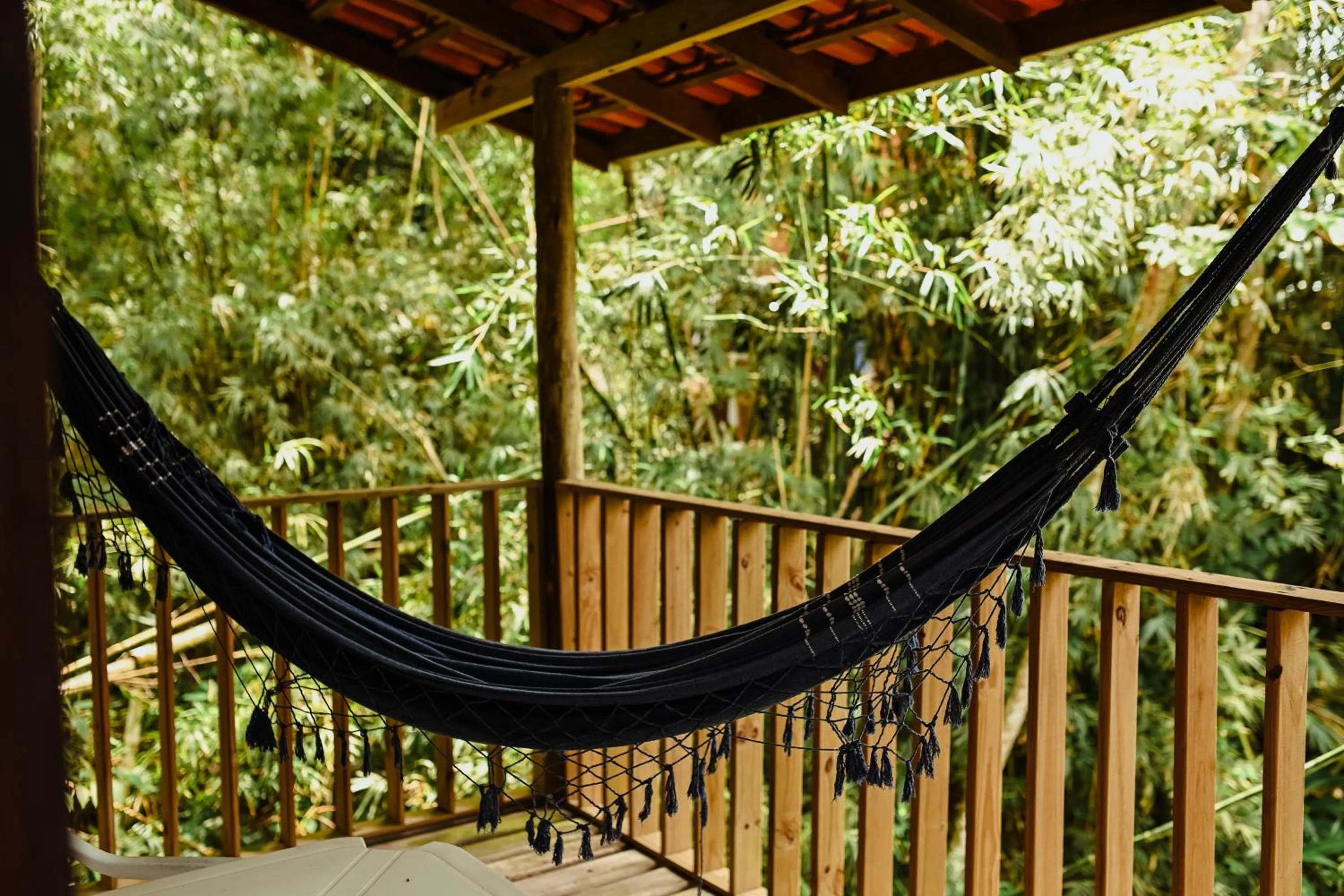 Balcony/Terrace in Pousada Nosso Bosque
