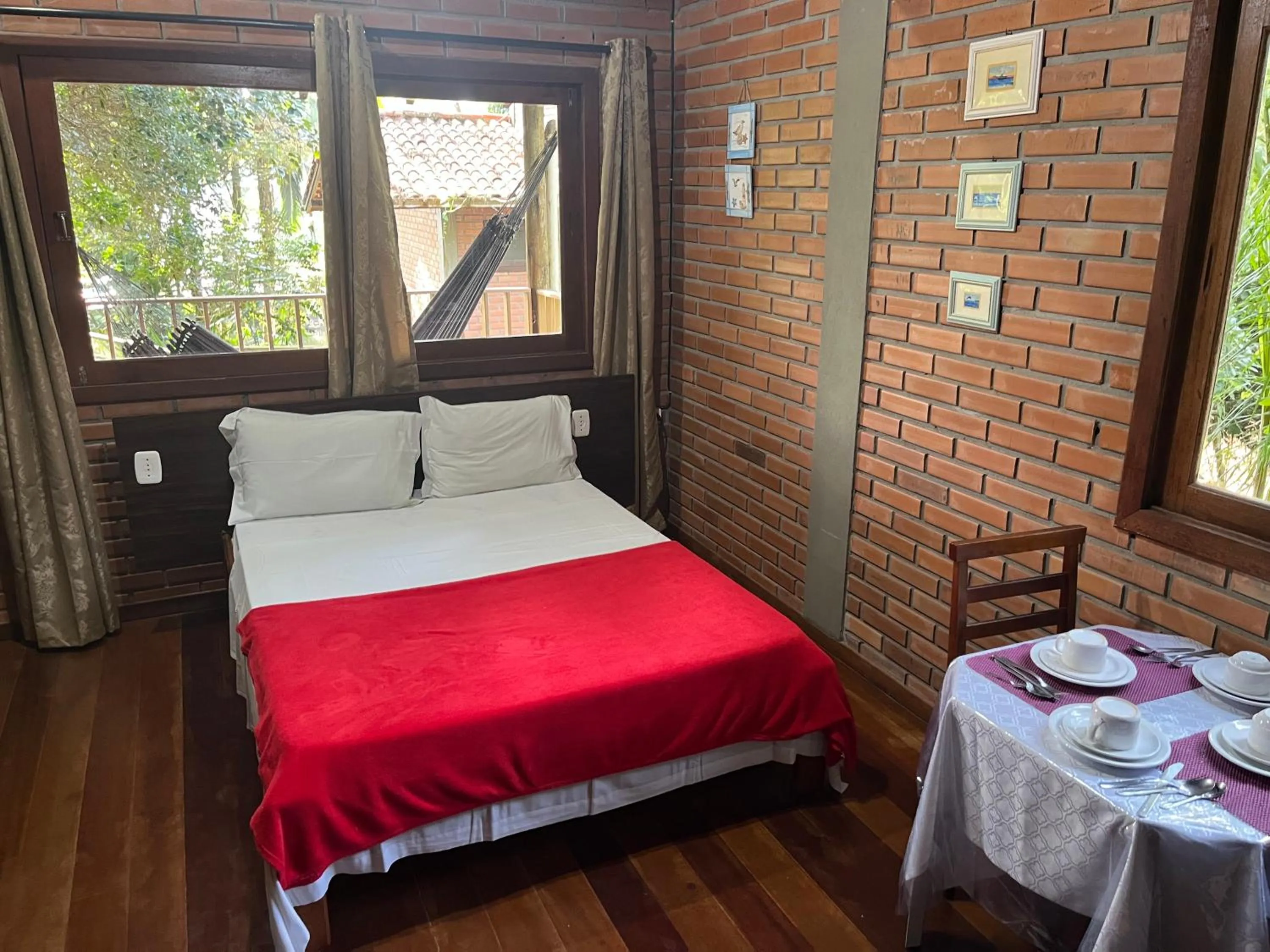 Bed in Pousada Nosso Bosque