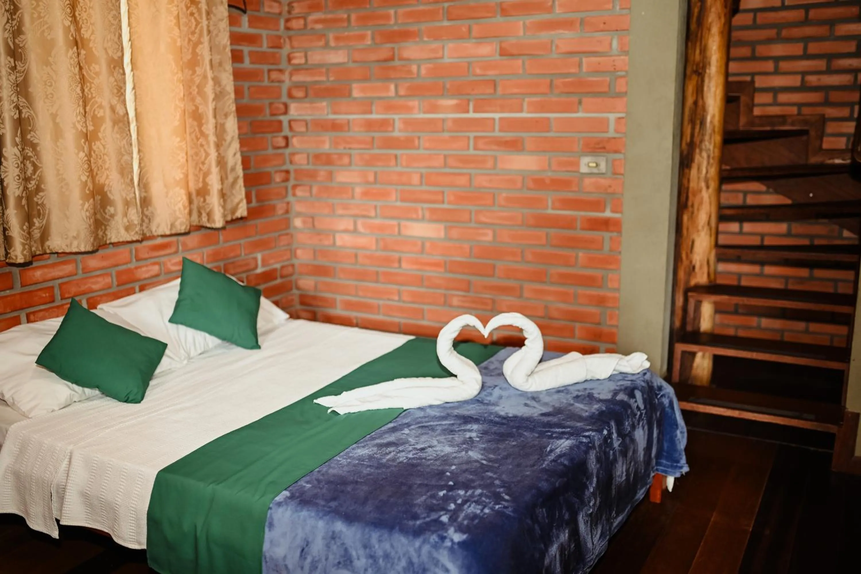 Bed in Pousada Nosso Bosque