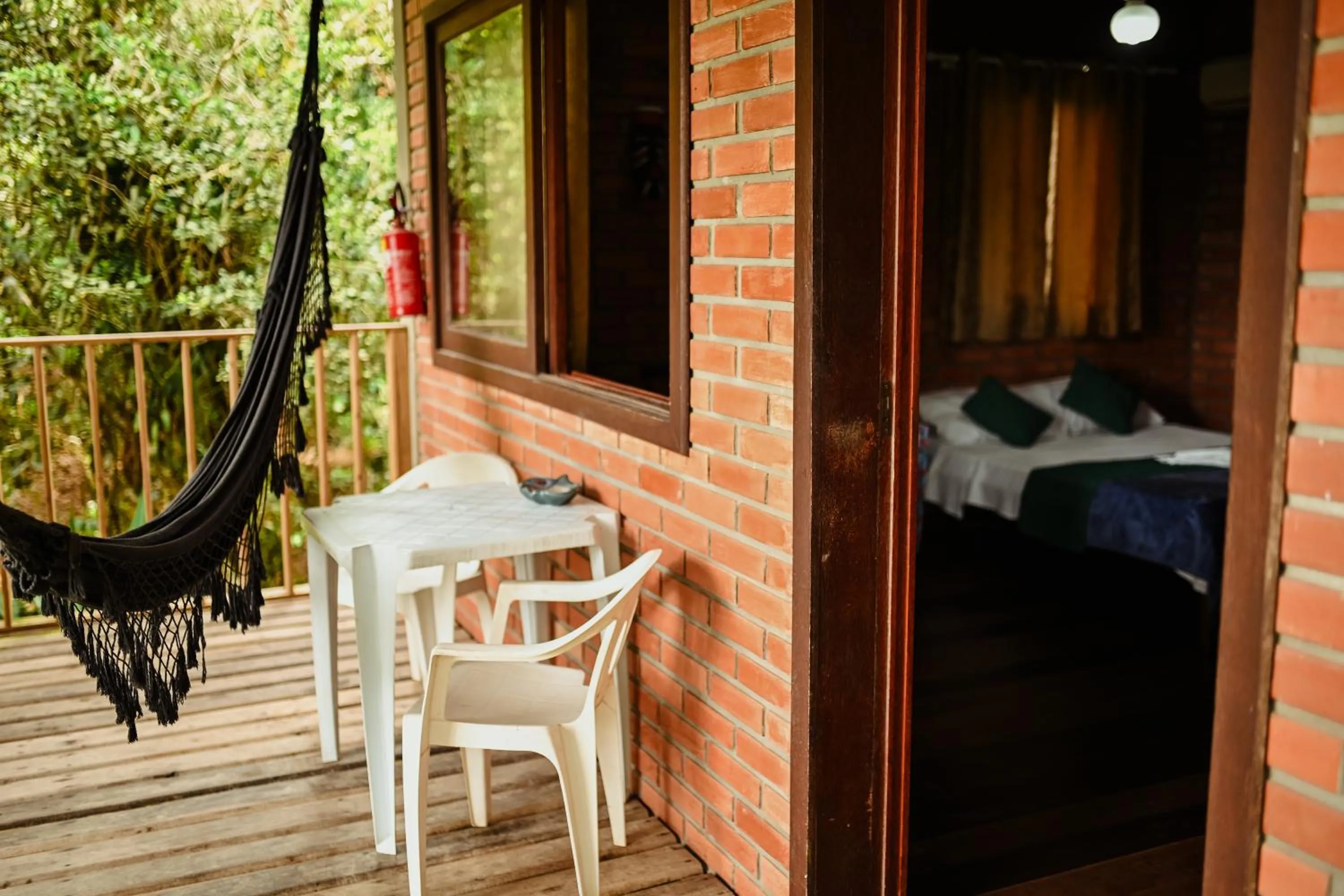 Balcony/Terrace in Pousada Nosso Bosque