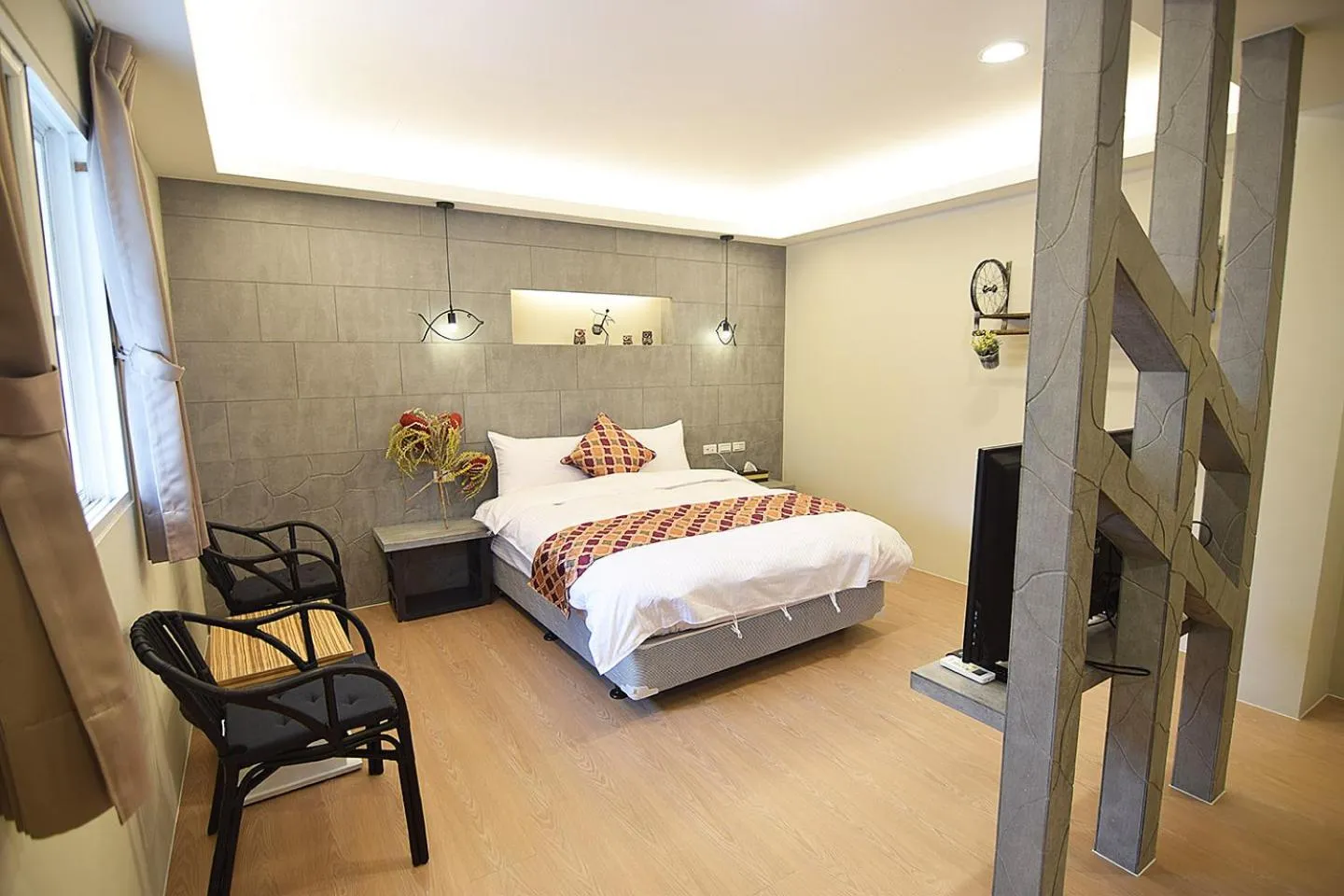 Bed in No. 21 Jiaoxi Hot Spring Homestay