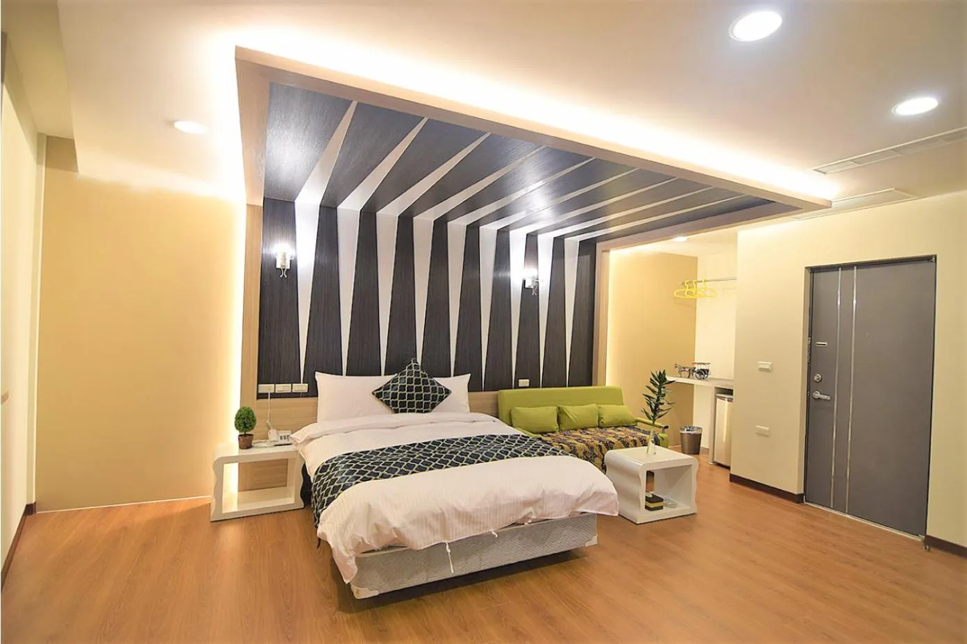 Bed in No. 21 Jiaoxi Hot Spring Homestay