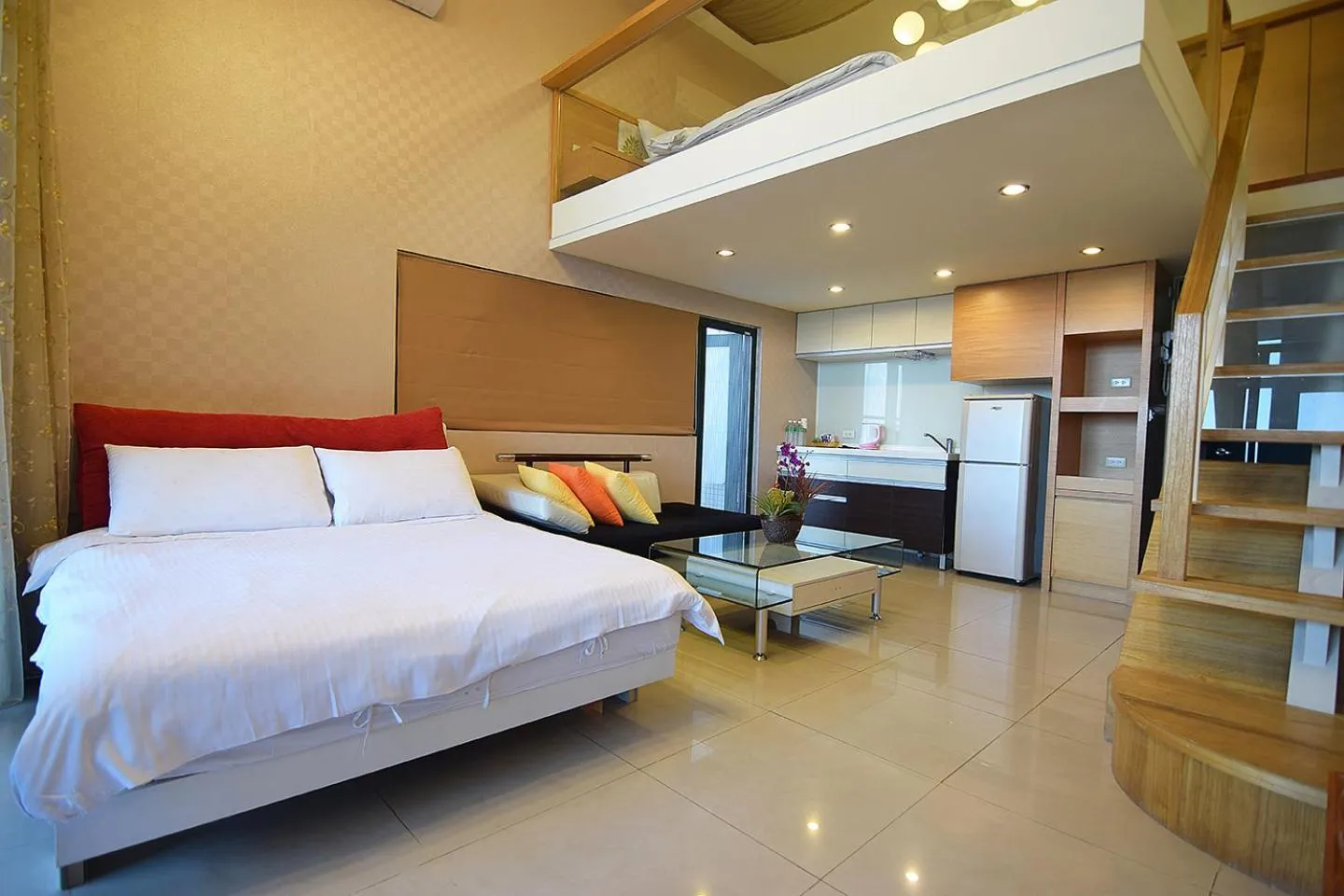 Bed in No. 21 Jiaoxi Hot Spring Homestay