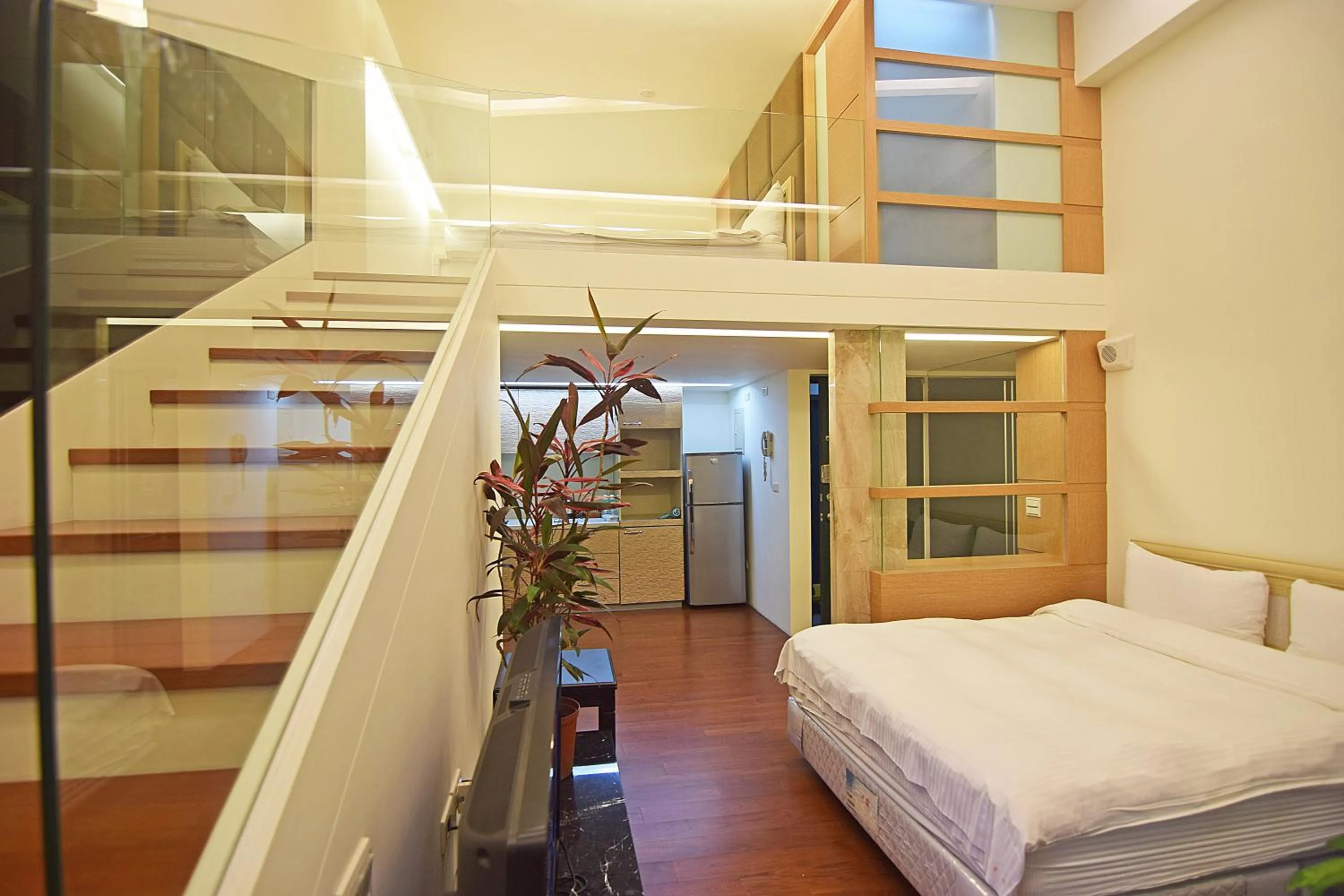 Bed in No. 21 Jiaoxi Hot Spring Homestay