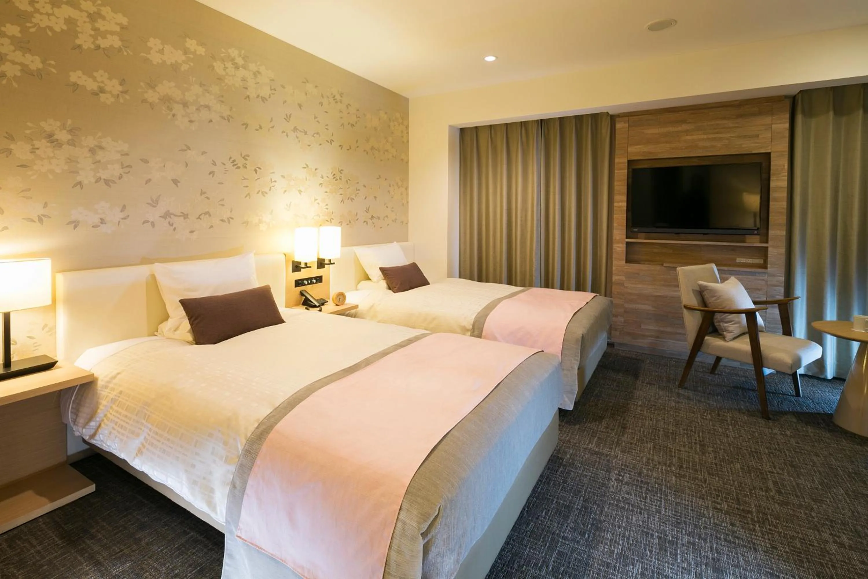 Bed in JR-East Hotel Mets Kitakami