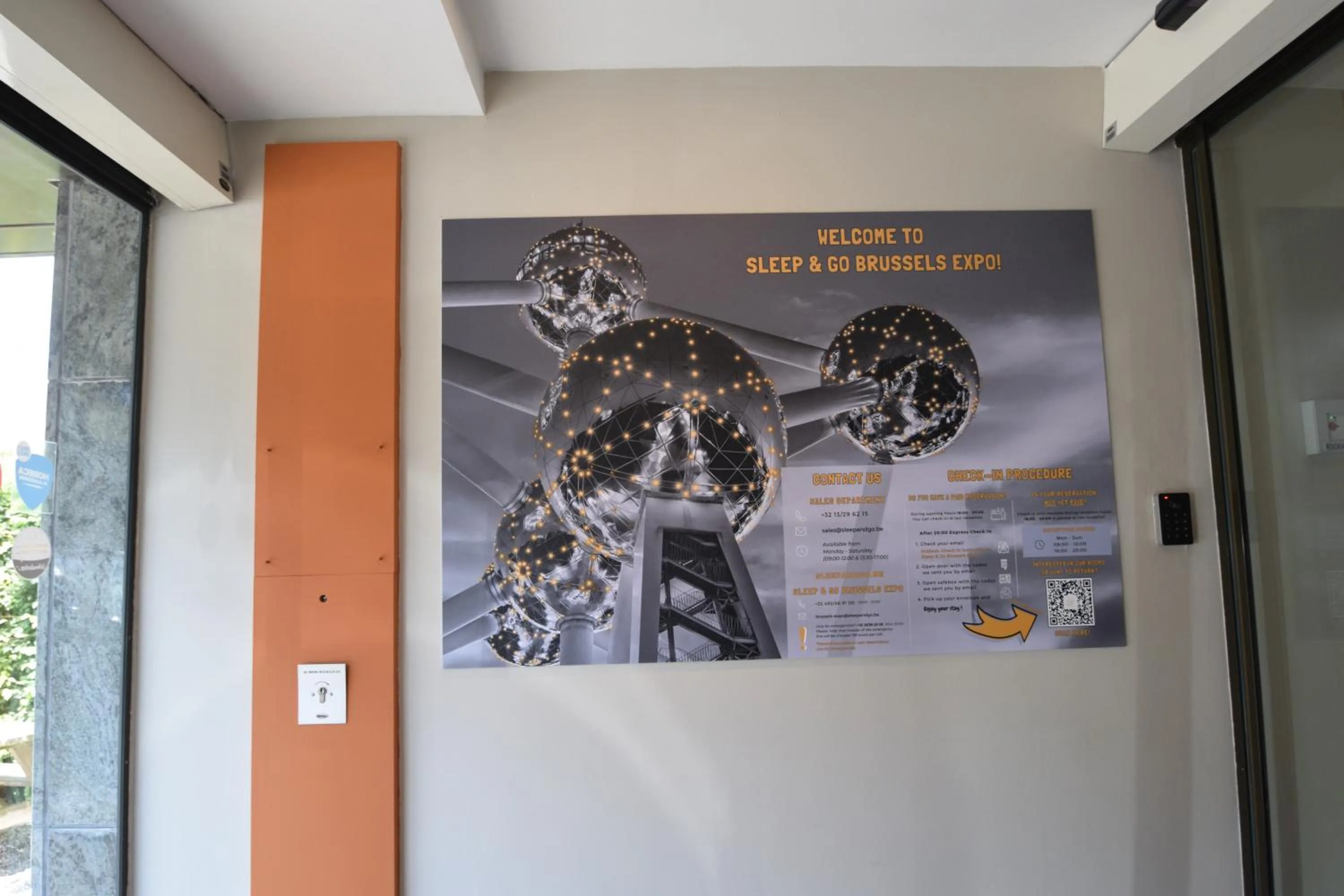 Lobby or reception in Sleep & Go Brussels Expo Hotel