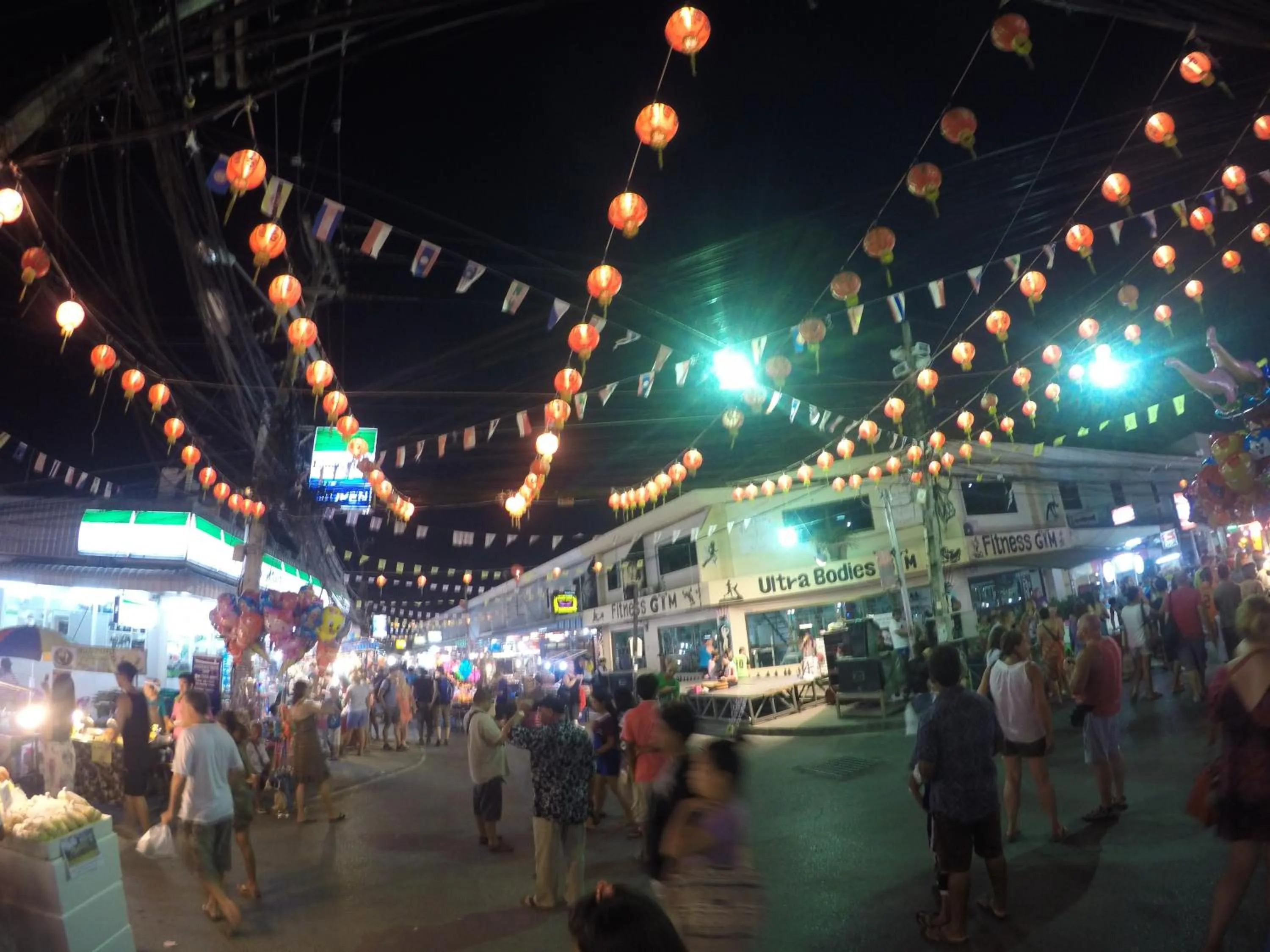 Shopping Area in P168 Hostel Samui