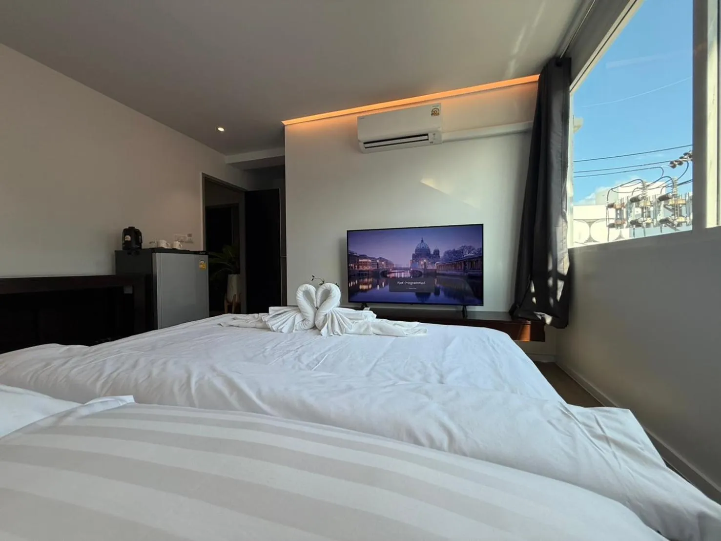 View (from property/room), Bed in P168 Hostel Samui