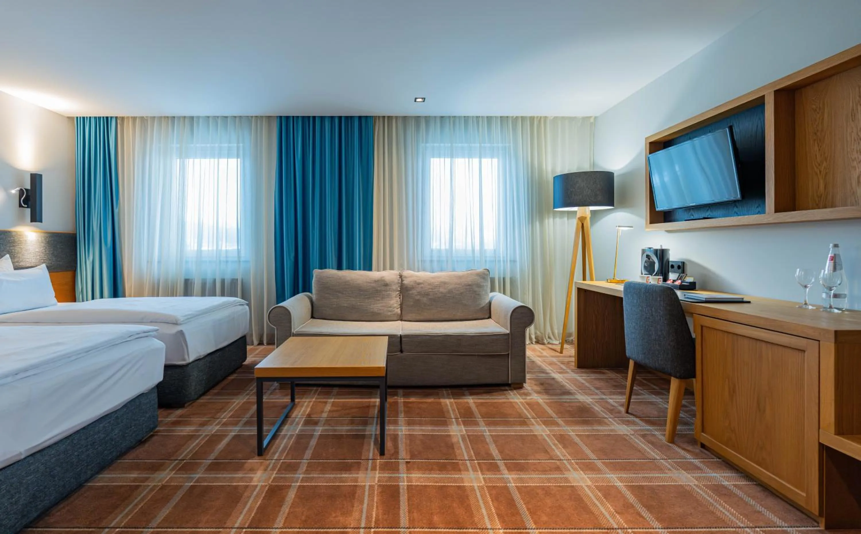 Photo of the whole room, Bed in HVD Grand Hotel Suhl Business & Leisure