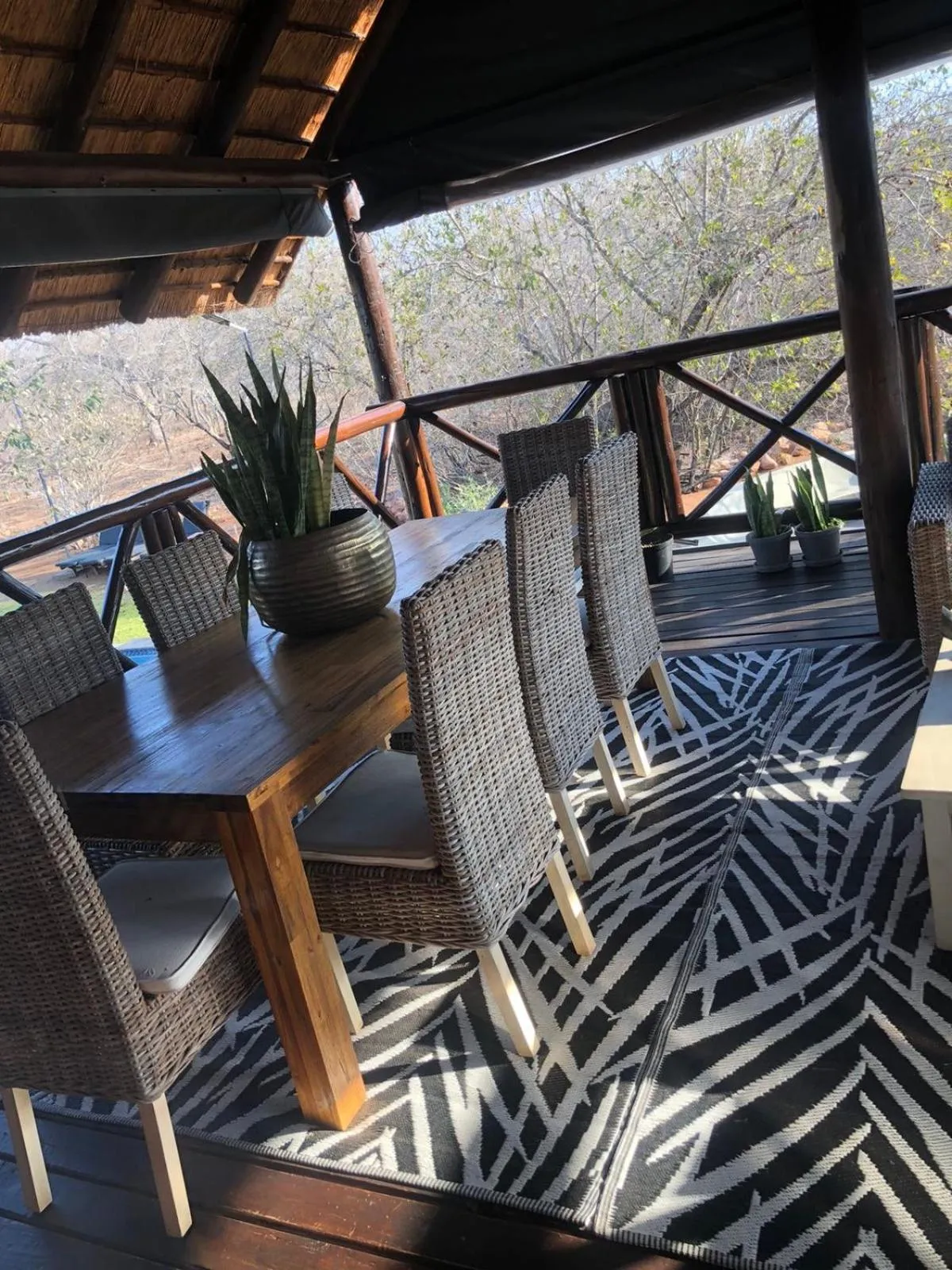 Balcony/Terrace in Imbube Safari Lodge