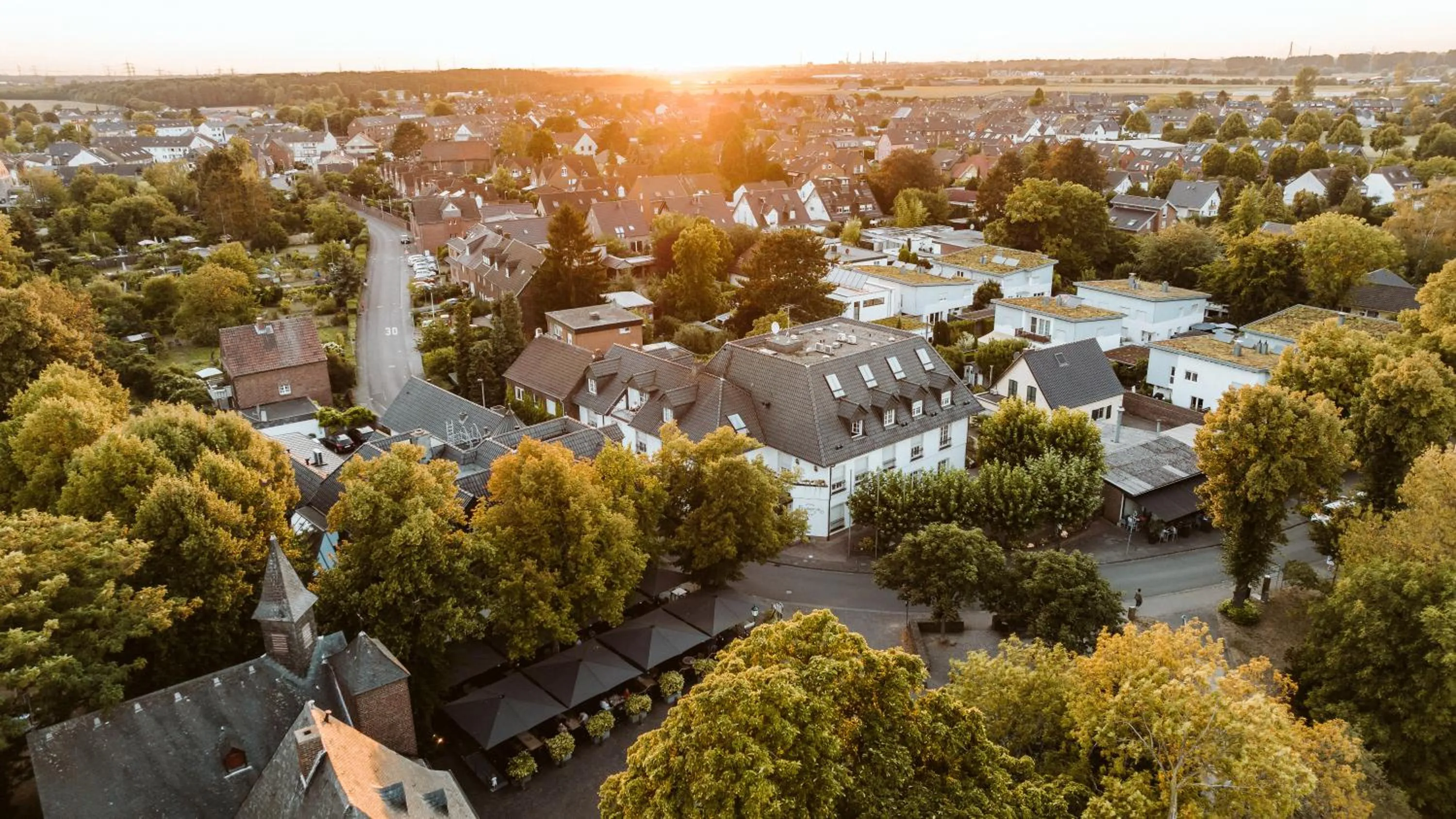 Bird's eye view in Hotel "Schloss Friedestrom"