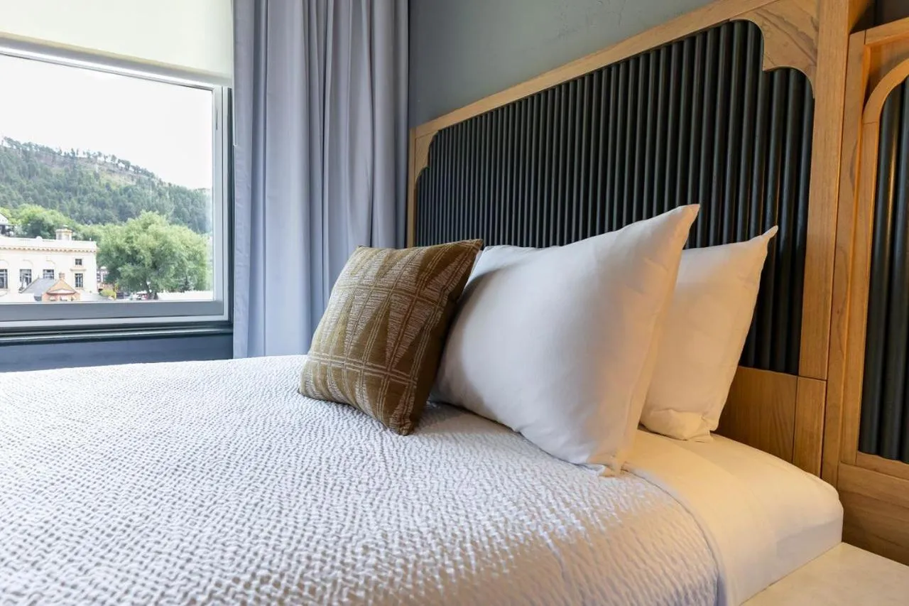 Bed in Historic Franklin Hotel