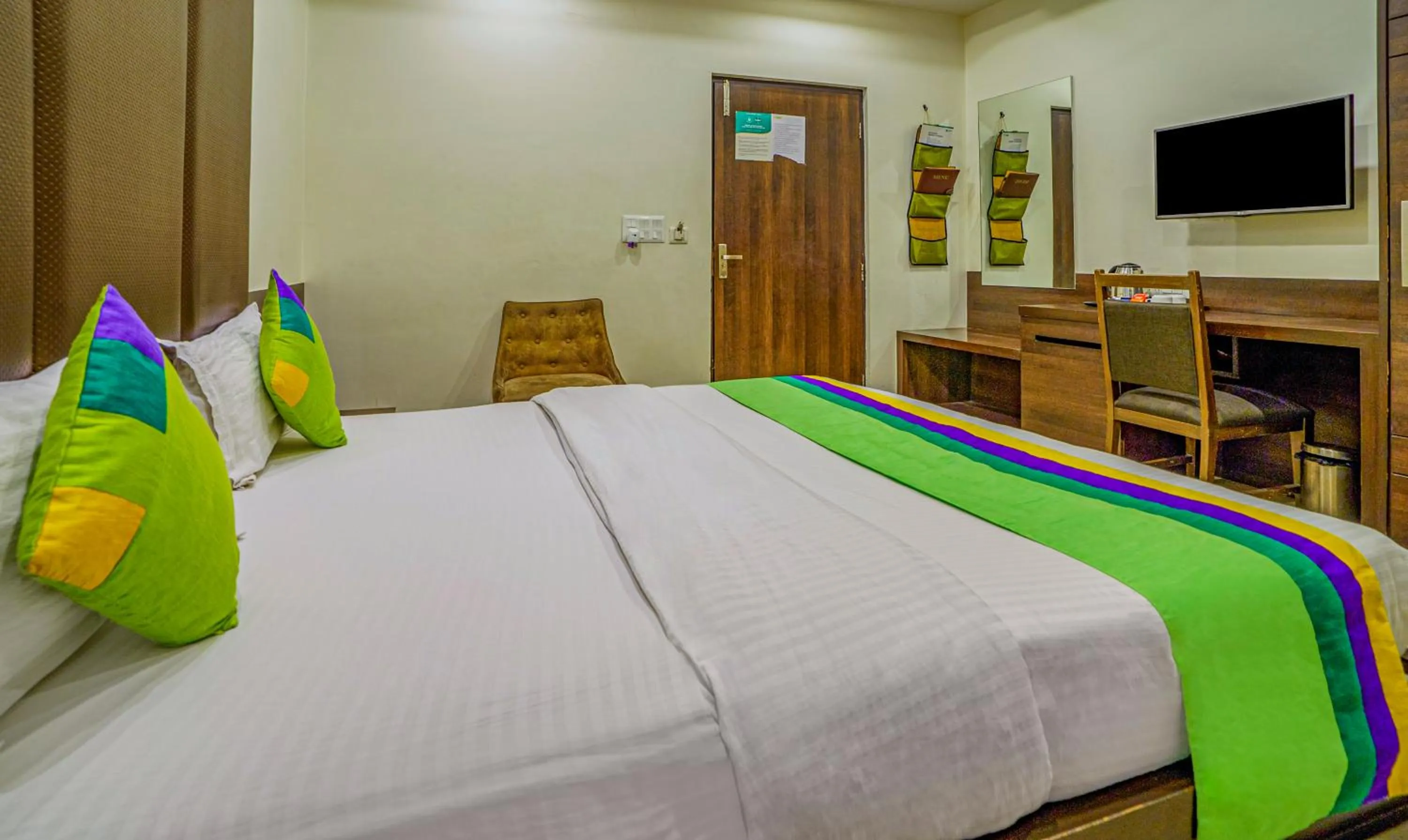 Bedroom, Bed in Treebo Bliss