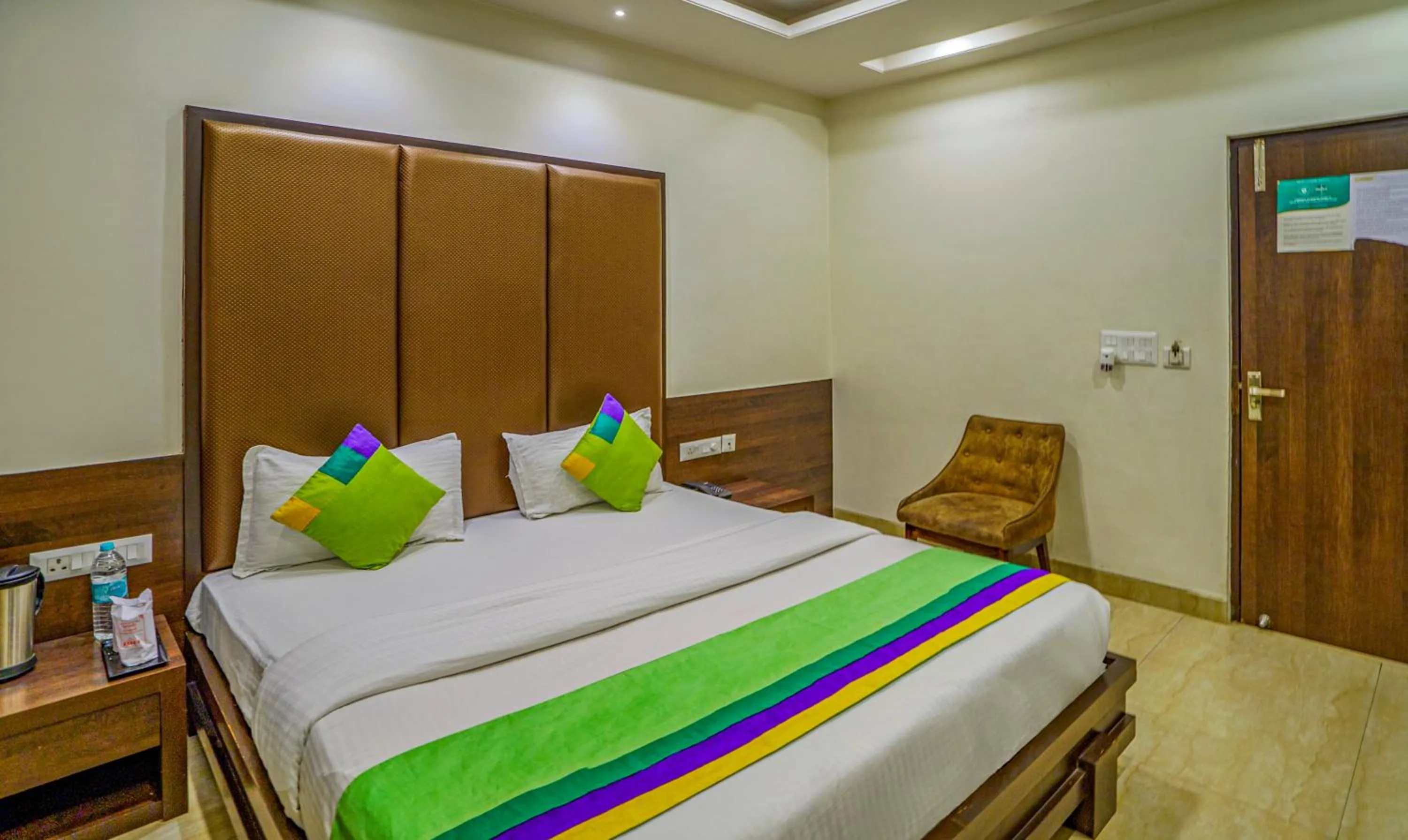 Bedroom, Bed in Treebo Bliss