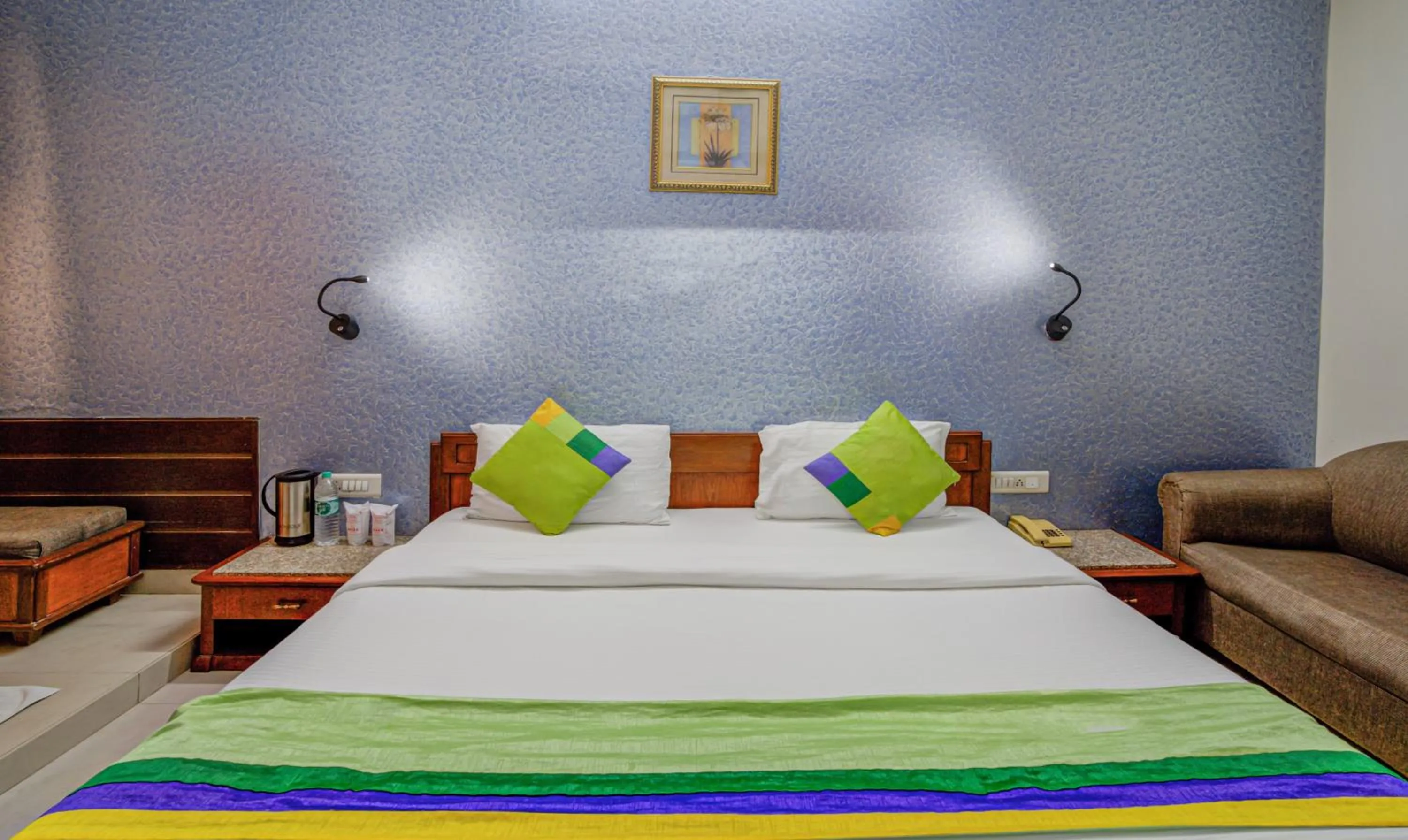 Bedroom, Bed in Treebo Bliss