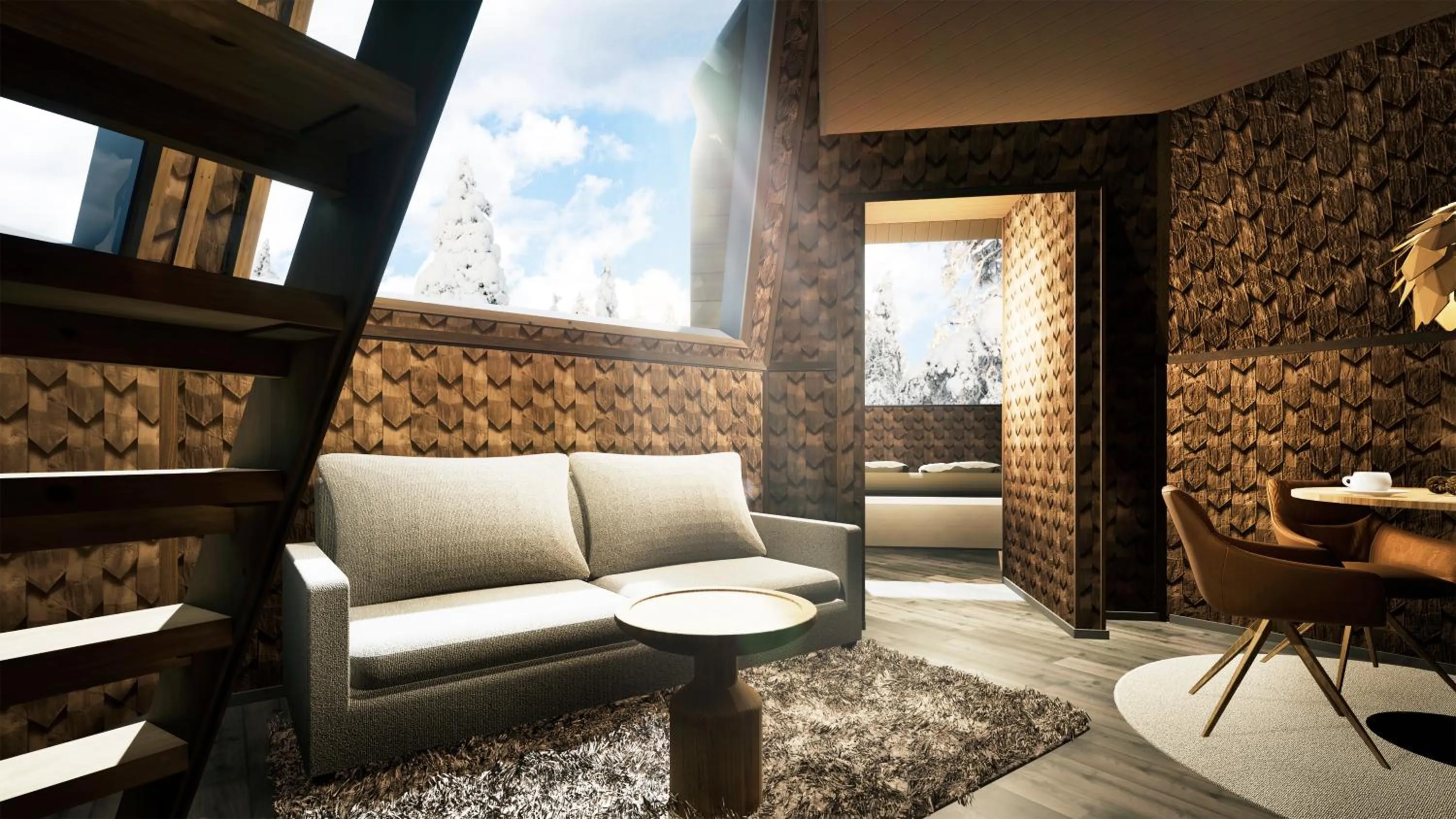 Seating area in Aurora Village Ivalo