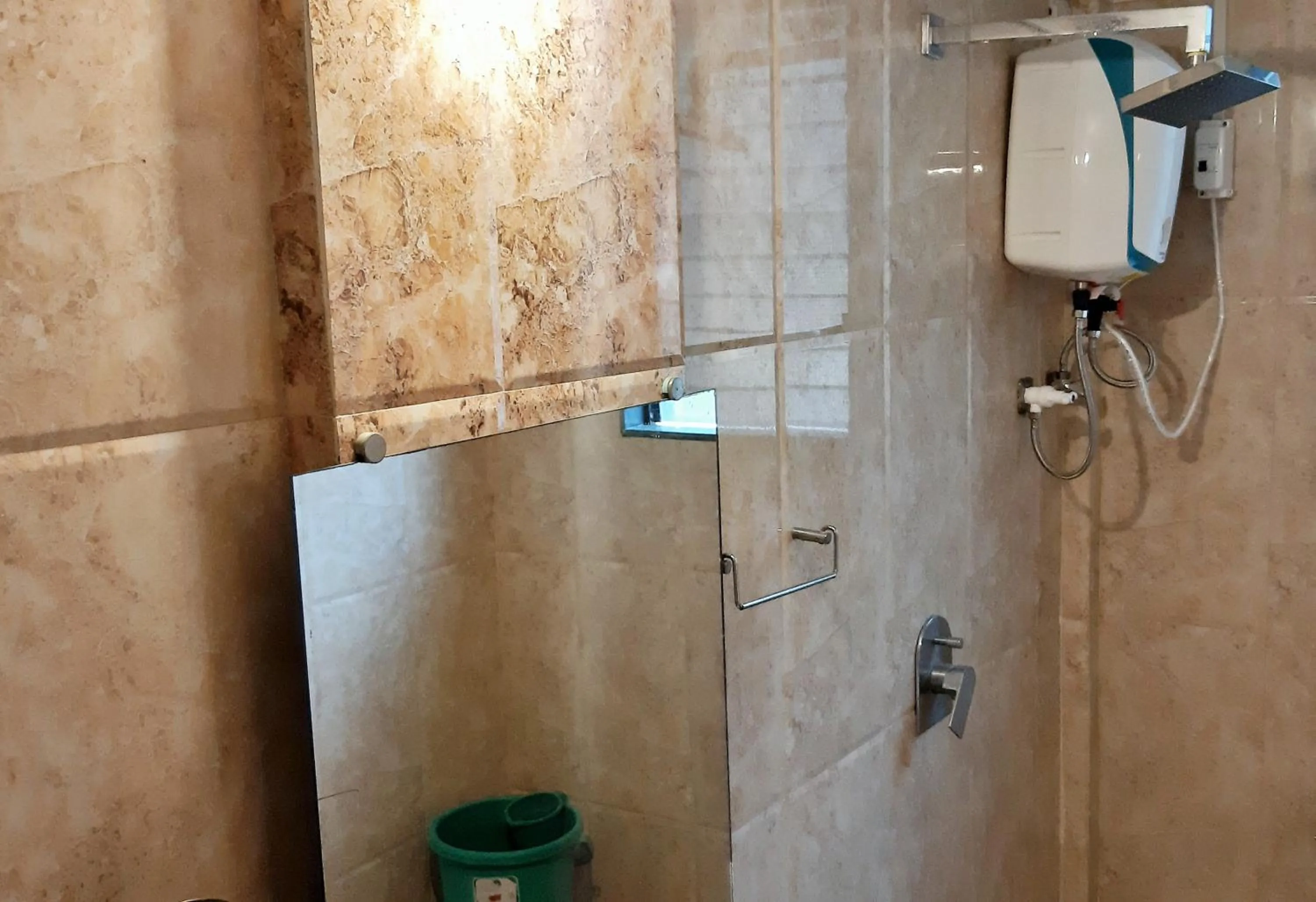 Bathroom in Gir Lions Paw Resort with Swimming Pool