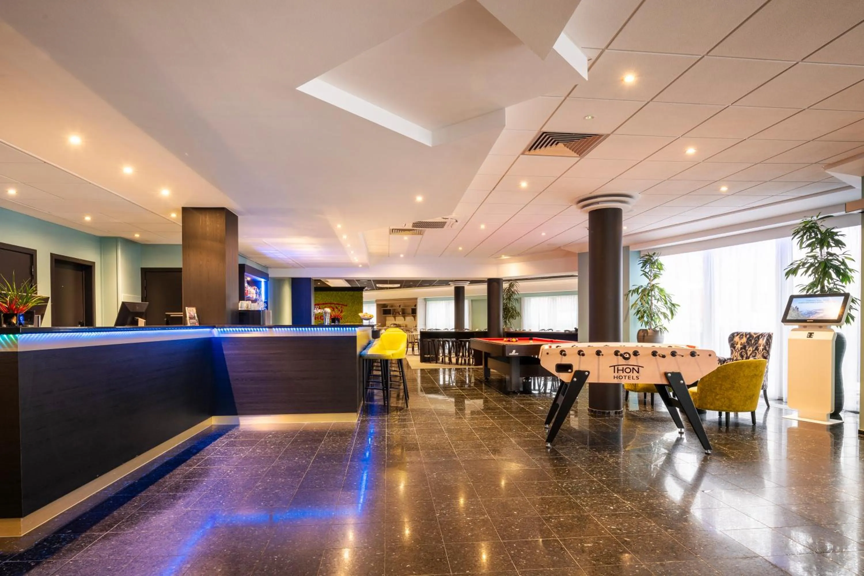 Lobby or reception in Thon Hotel Brussels Airport