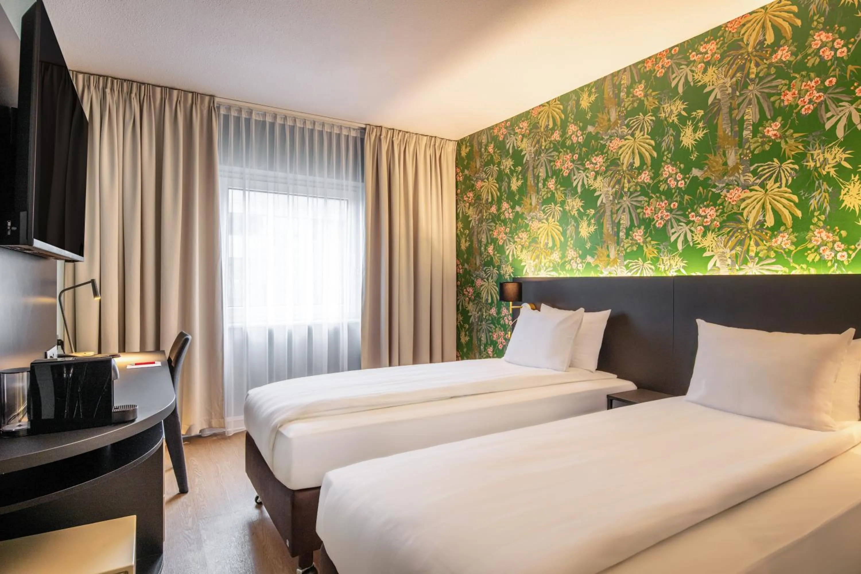 Bed in Thon Hotel Brussels Airport