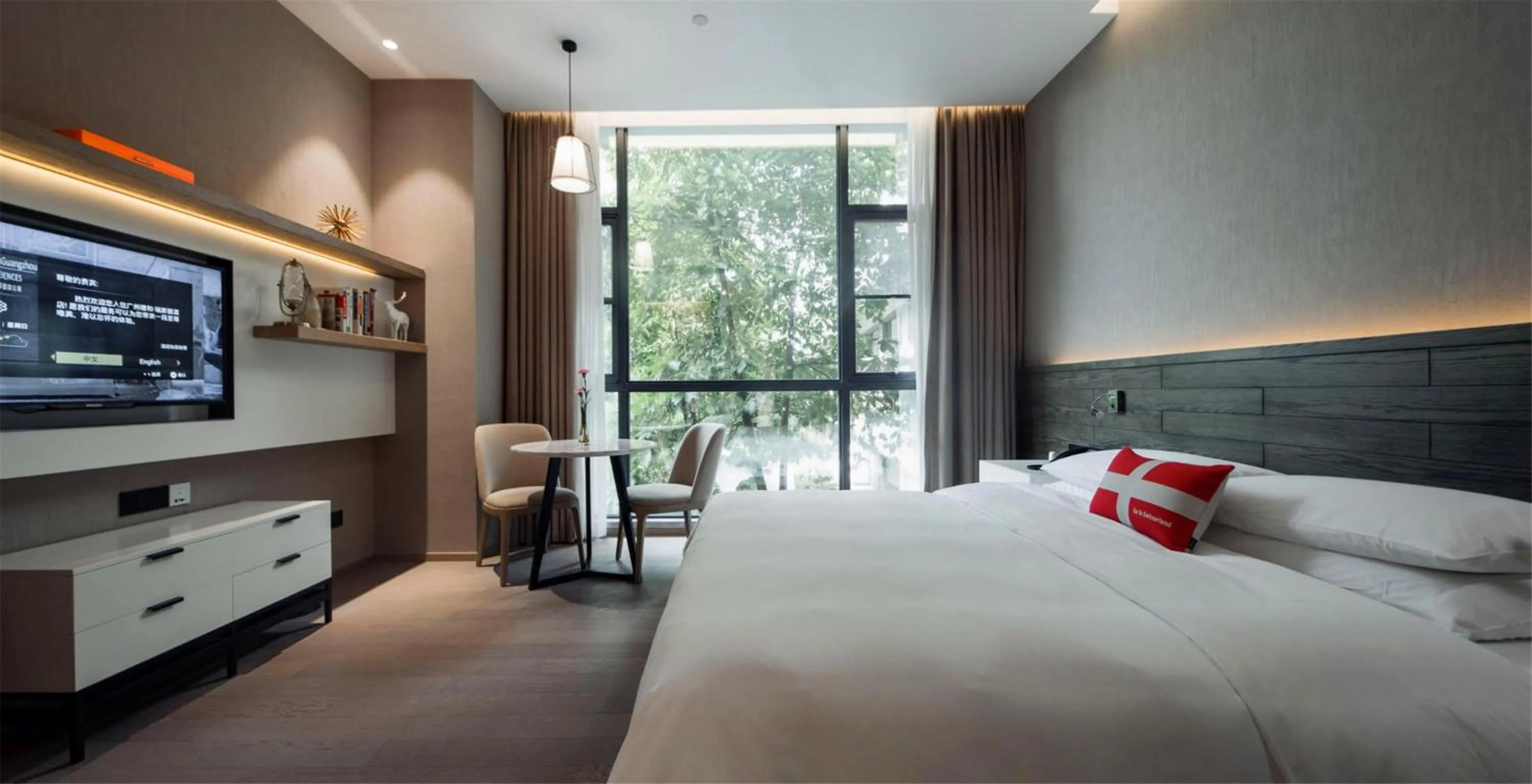 Photo of the whole room, Bed in Swisstouches Guangzhou Hotel Residences