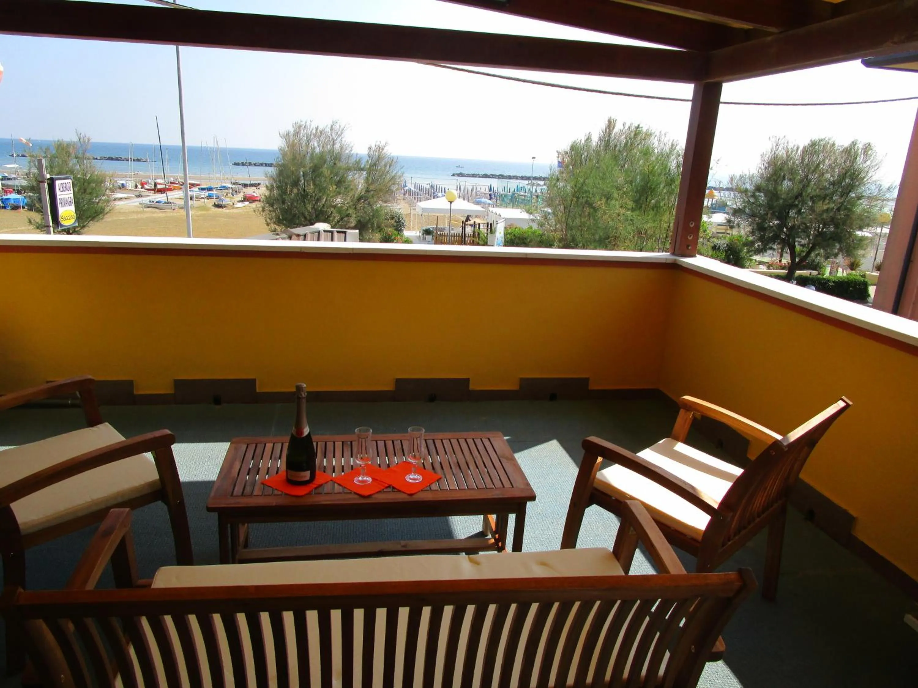 Balcony/Terrace in Albergo Primavera