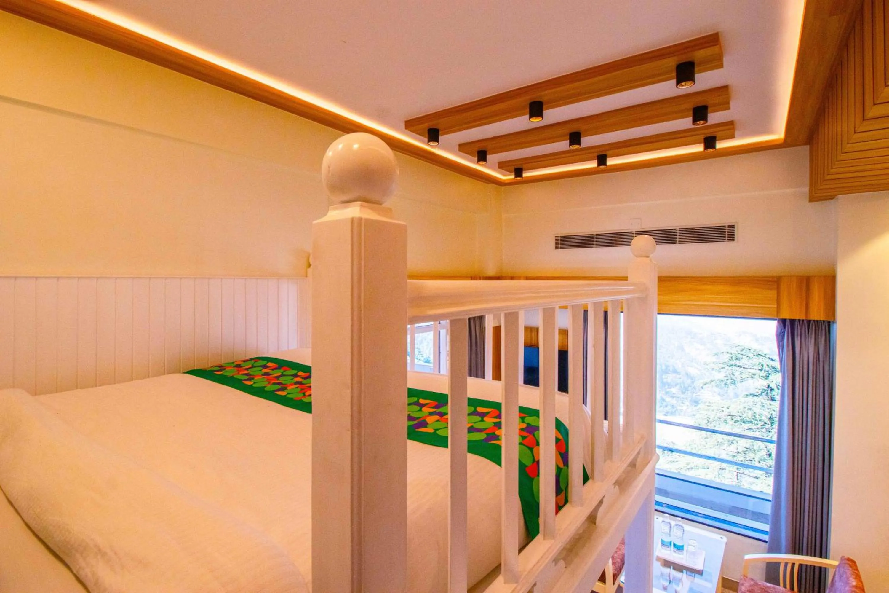 Bedroom, Bed in Treebo Varuna With Mountain View, Mall Road