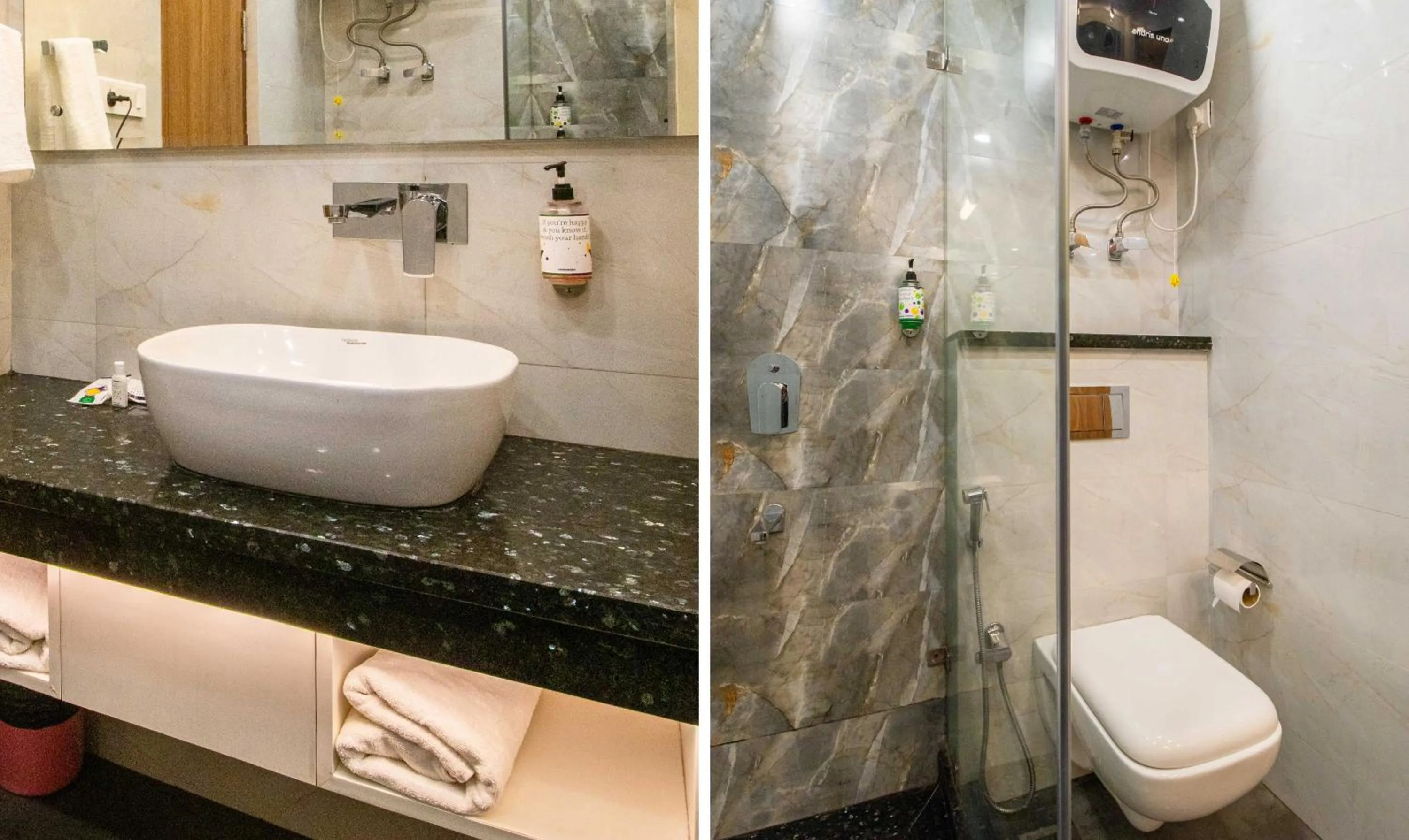 Bathroom in Treebo Varuna With Mountain View, Mall Road