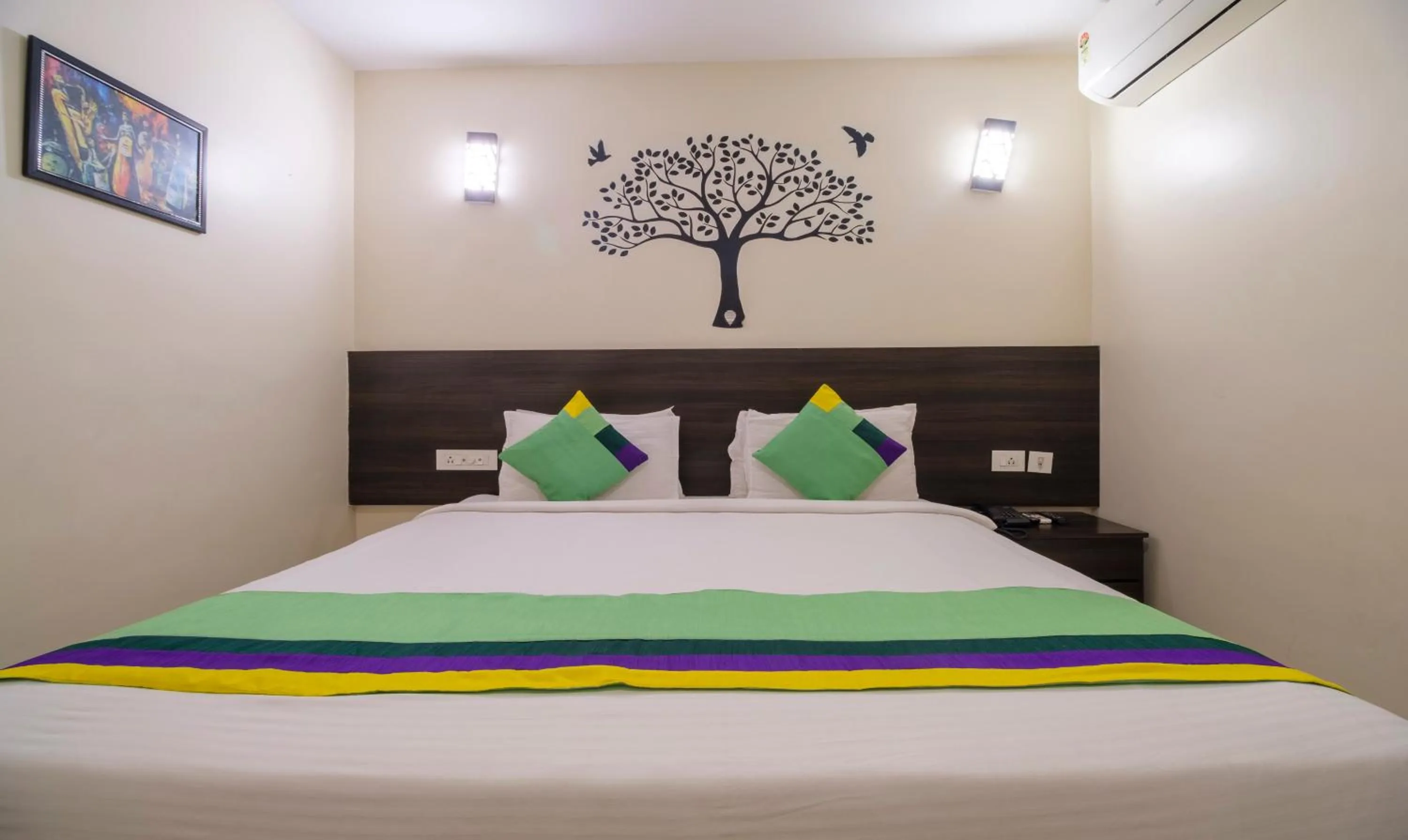 Bedroom, Bed in Treebo MVP Grand