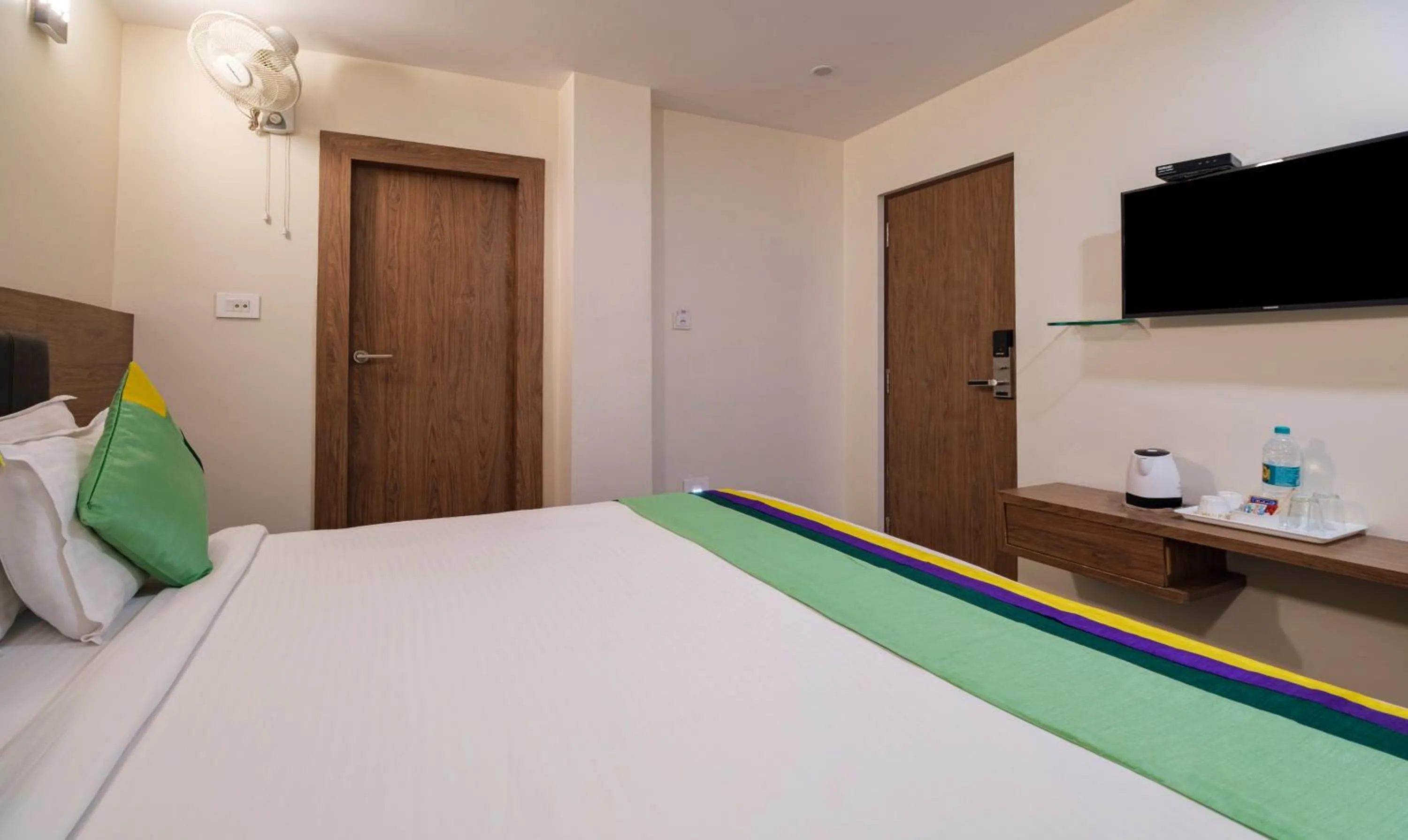 Bedroom, Bed in Treebo MVP Grand