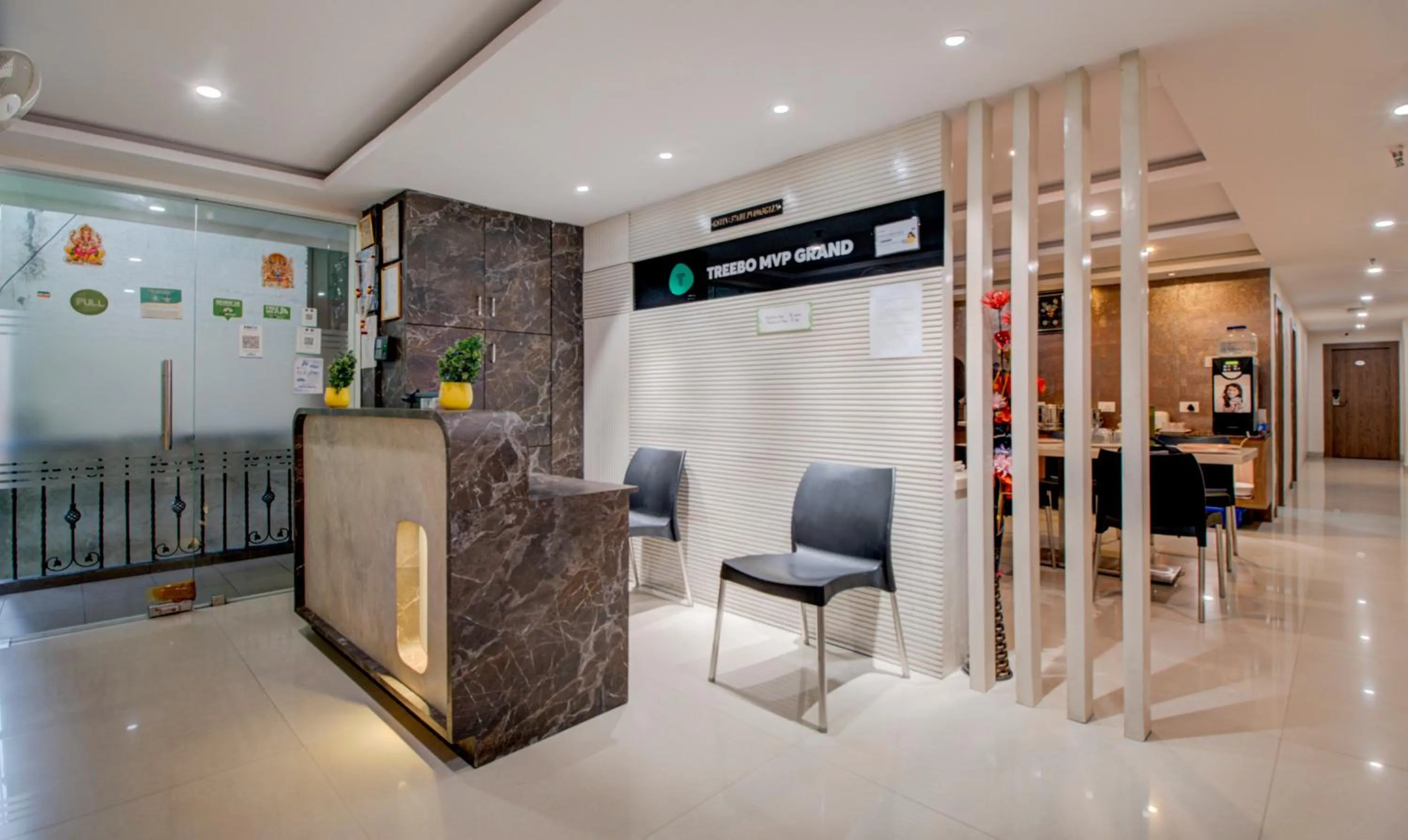 Lobby or reception in Treebo MVP Grand