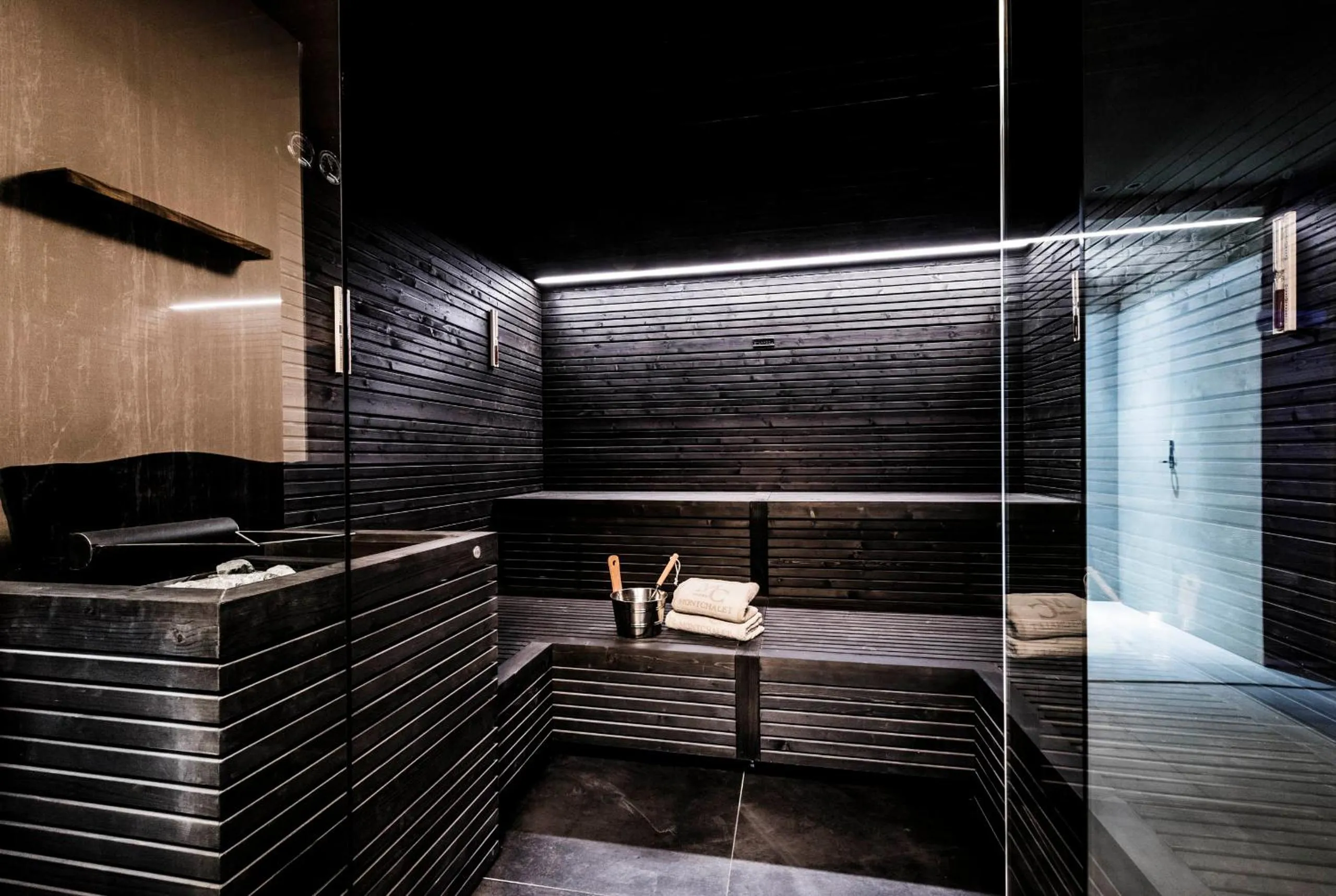 Sauna in Hotel Montchalet