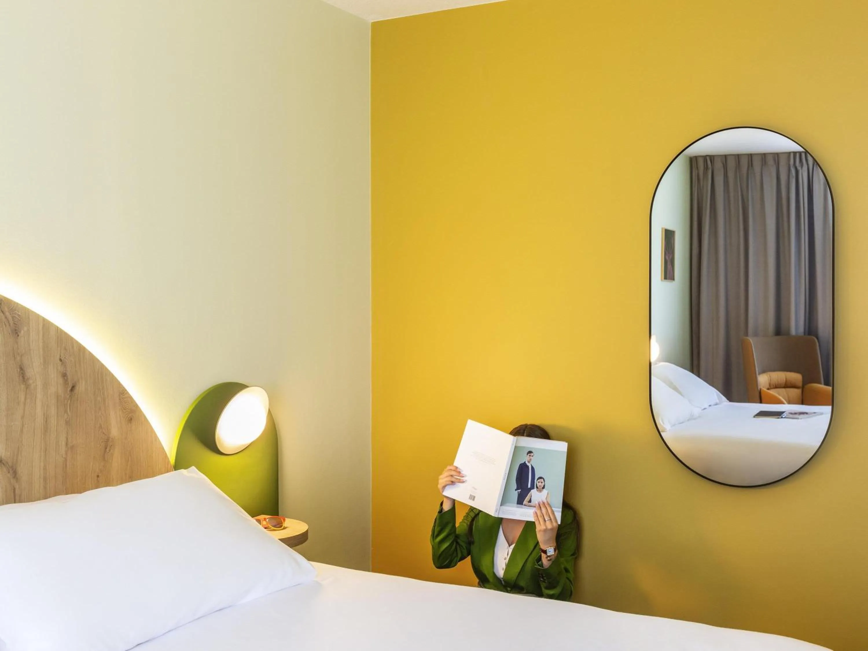 Bedroom, Bed in Ibis Styles Arlon Porte du Luxembourg