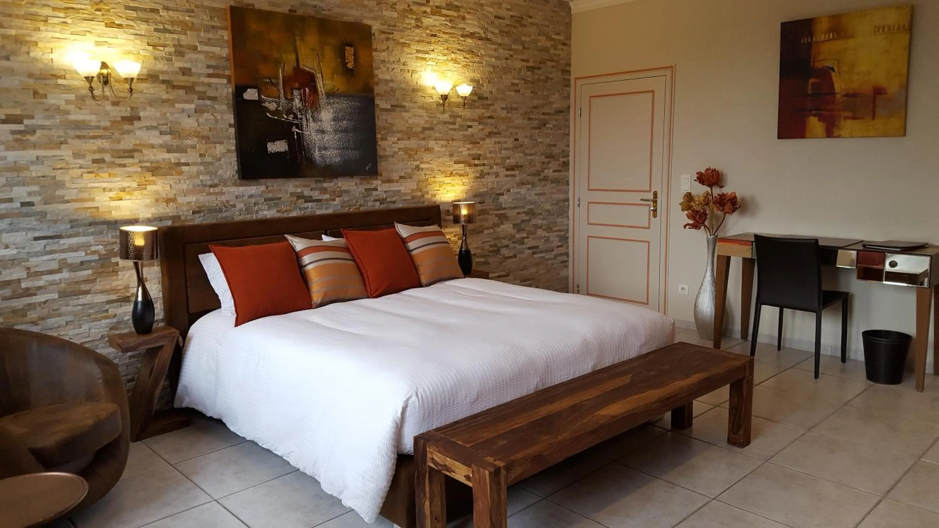 Bed in Le Mas Champenois