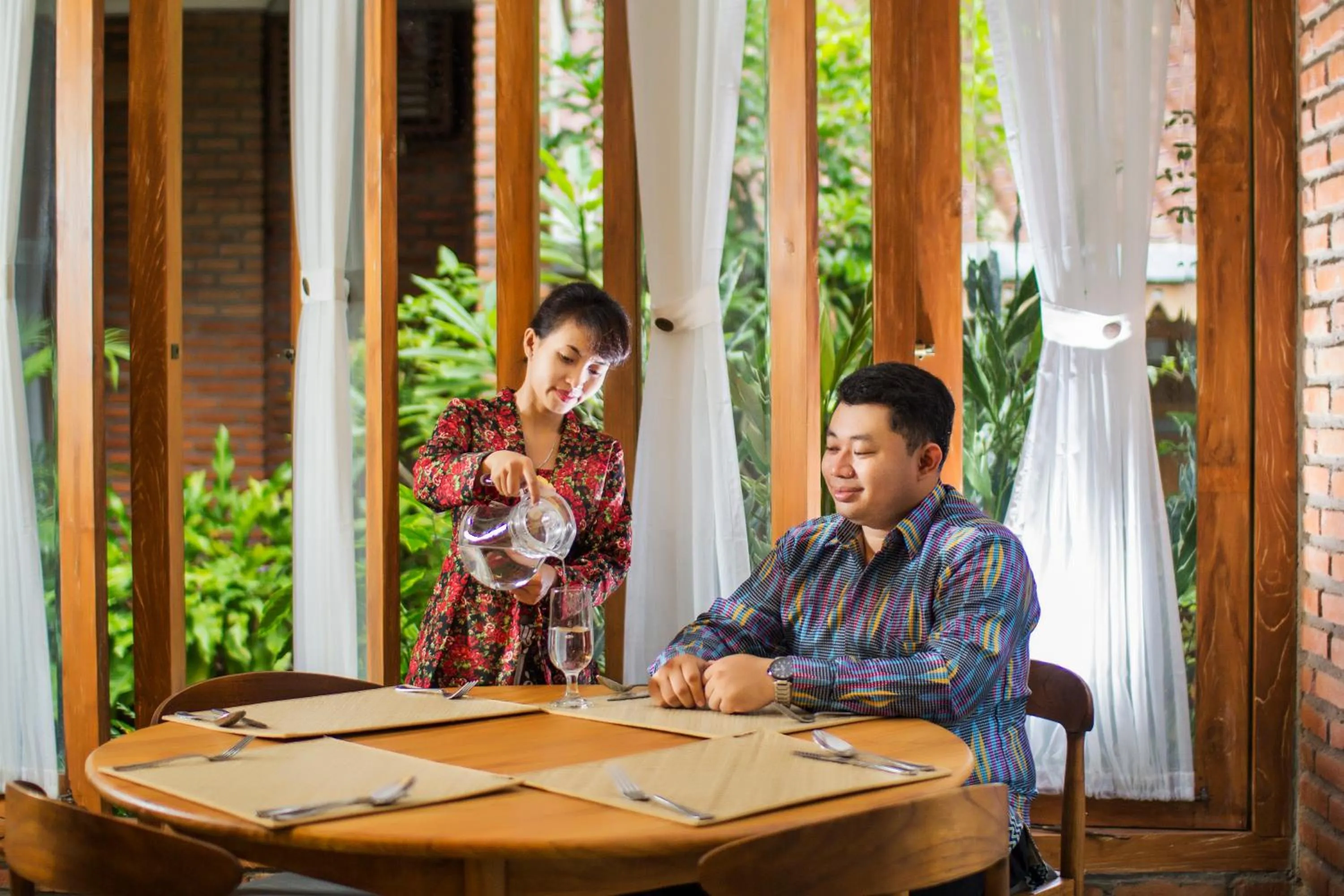 Breakfast in Joglo Mandapa Boutique Hotel