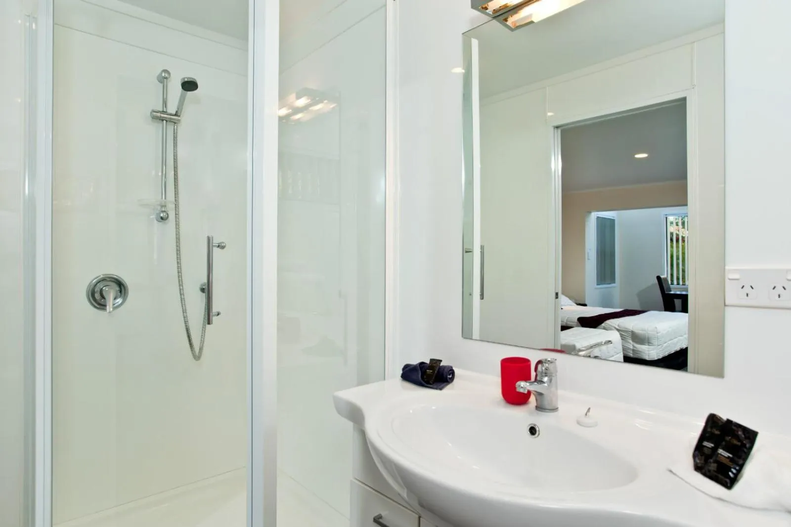 Bathroom in Aquarius Motel