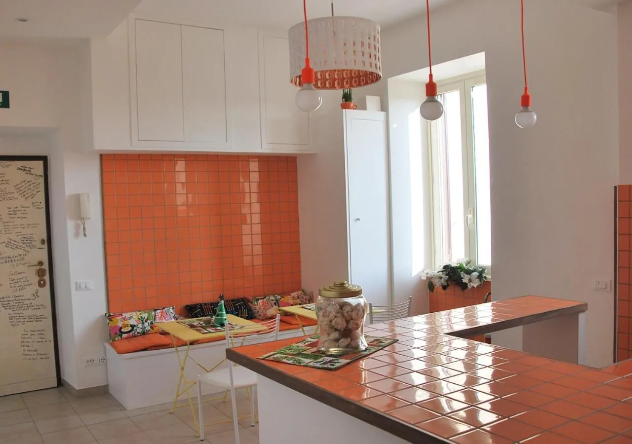 Communal lounge/ TV room in B&B Casa Torpì