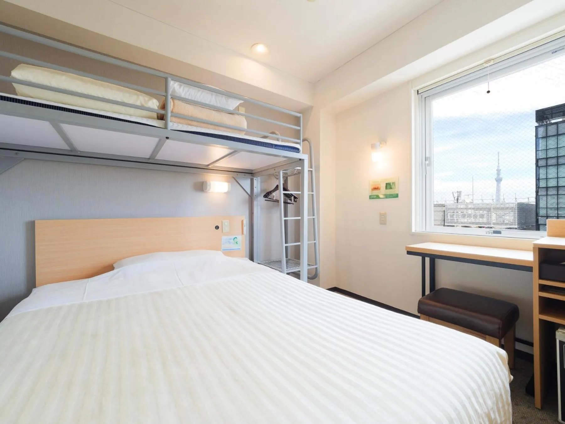 Bed in Super Hotel Ueno-Okachimachi