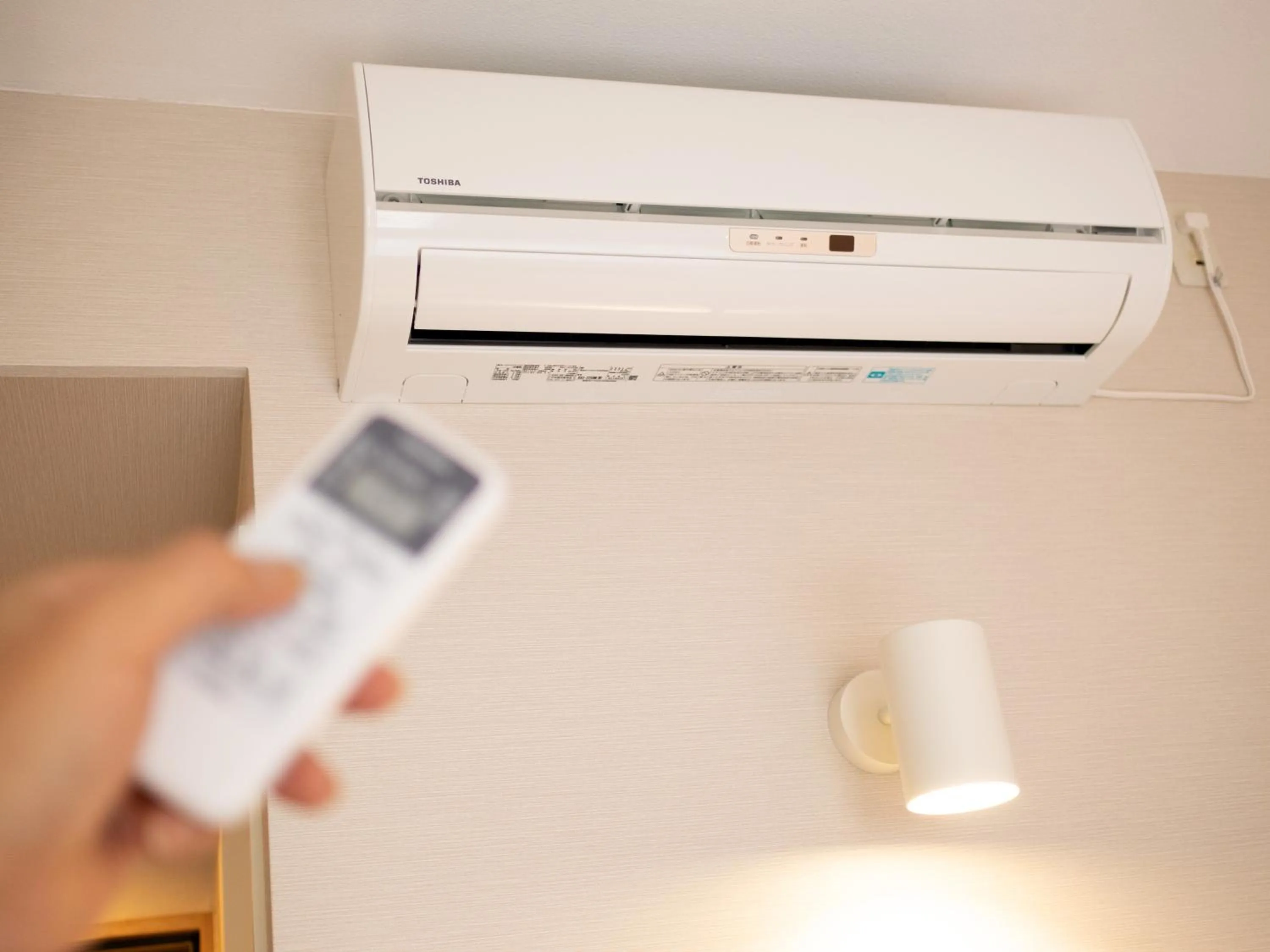 air conditioner in Super Hotel Ueno-Okachimachi