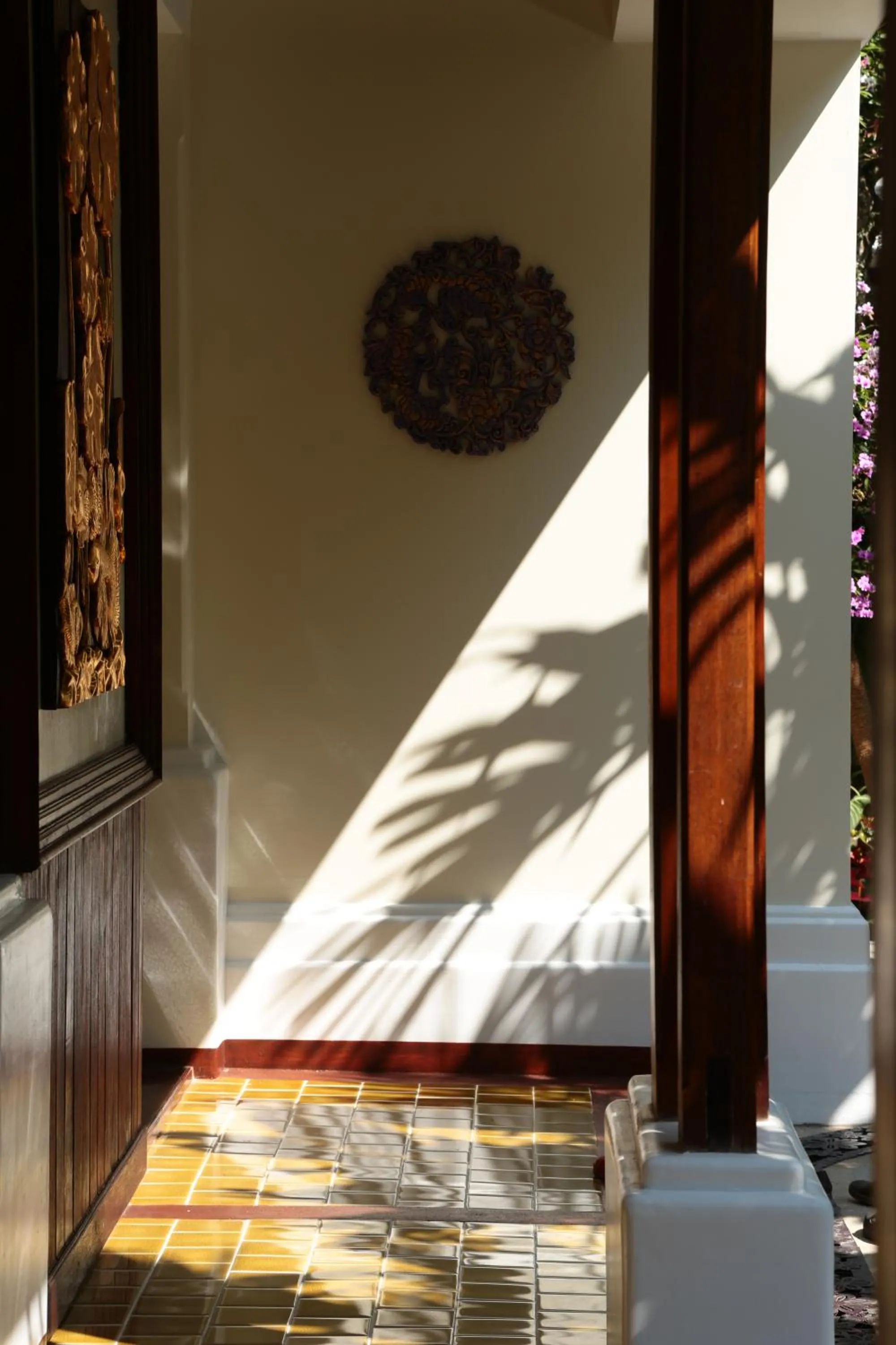 Decorative detail, Bed in Viangluang Resort